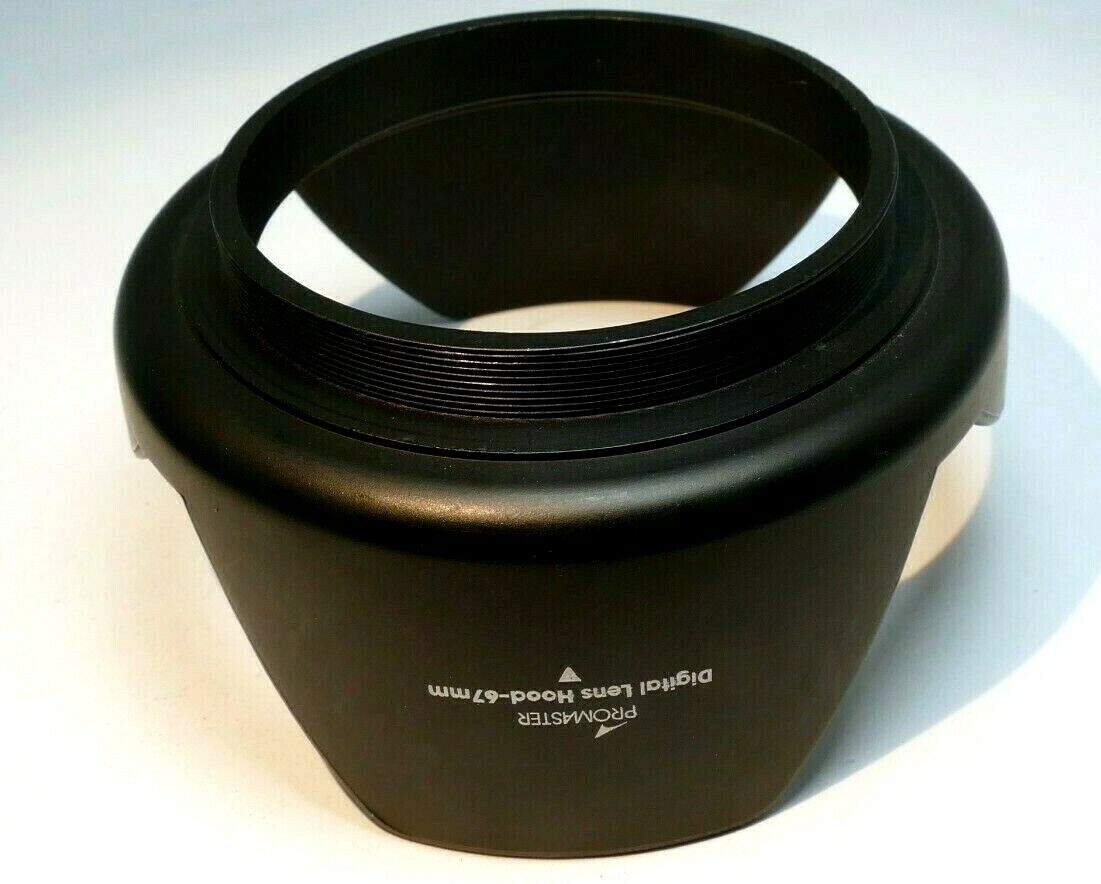 67mm Plastic Lens Hood Shade threaded screw in type petal shape digital