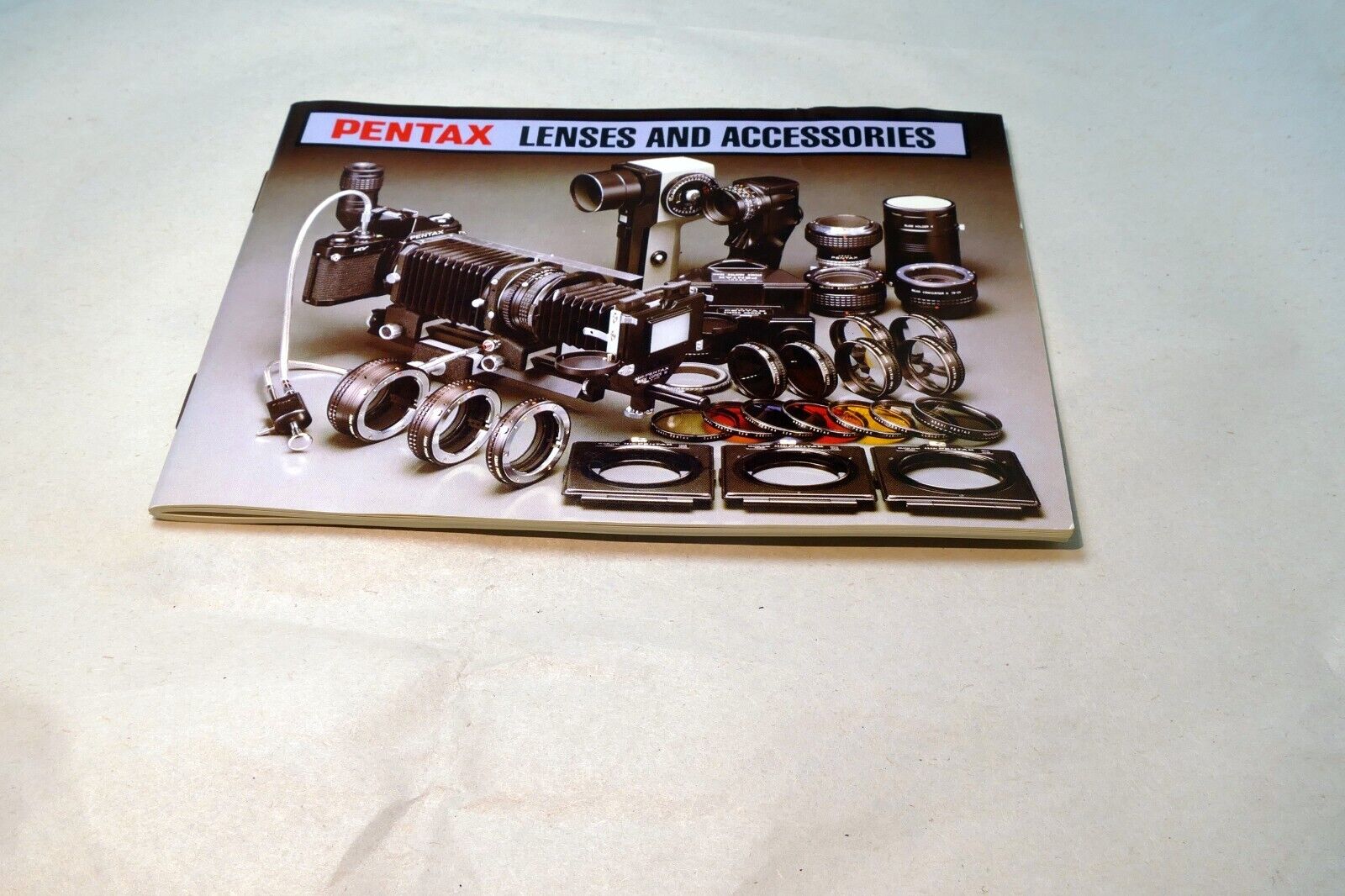 Pentax Lenses & Accessories System Information Guide 1984 PK Booklet MX LX