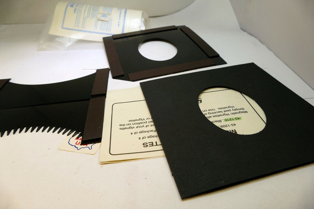 Lindahl Vignette set of four Magnetic Black Masks 5X5" for Bellow Shades 