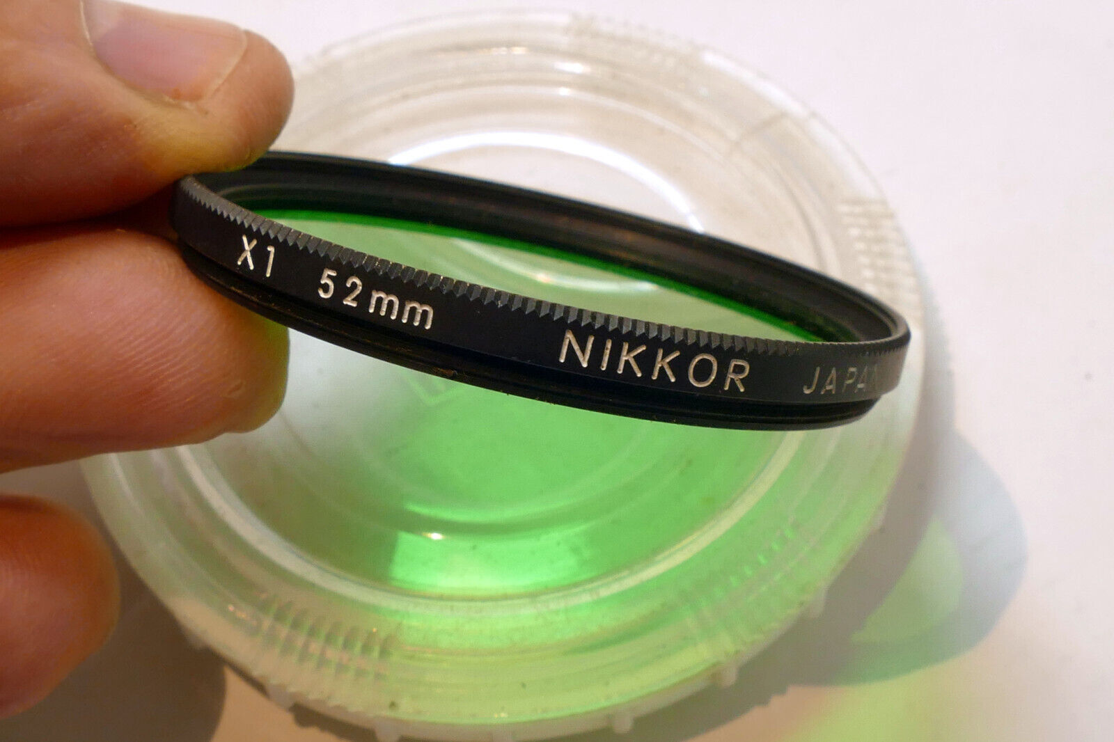 Nikon X1 52mm Filter Japan Nikkor Green  - Genuine  OEM