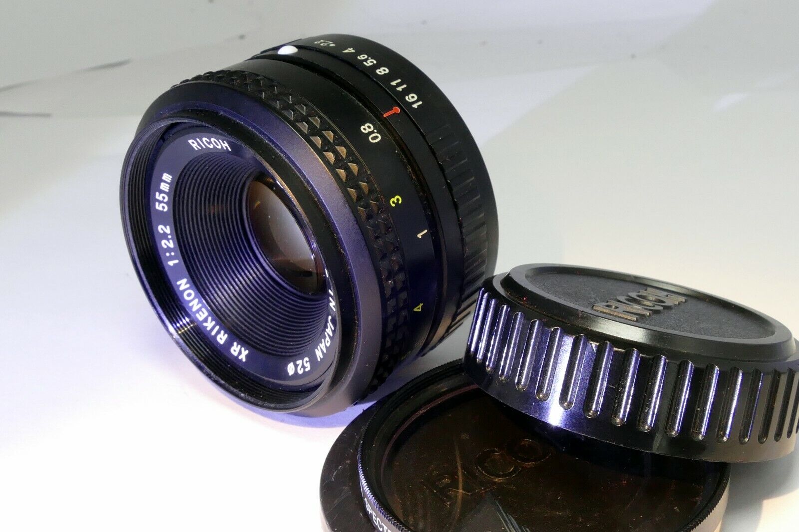 Rikenon 55mm f2.2 XR Rikoh lens for for Pentax K PK mount excellent  condition
