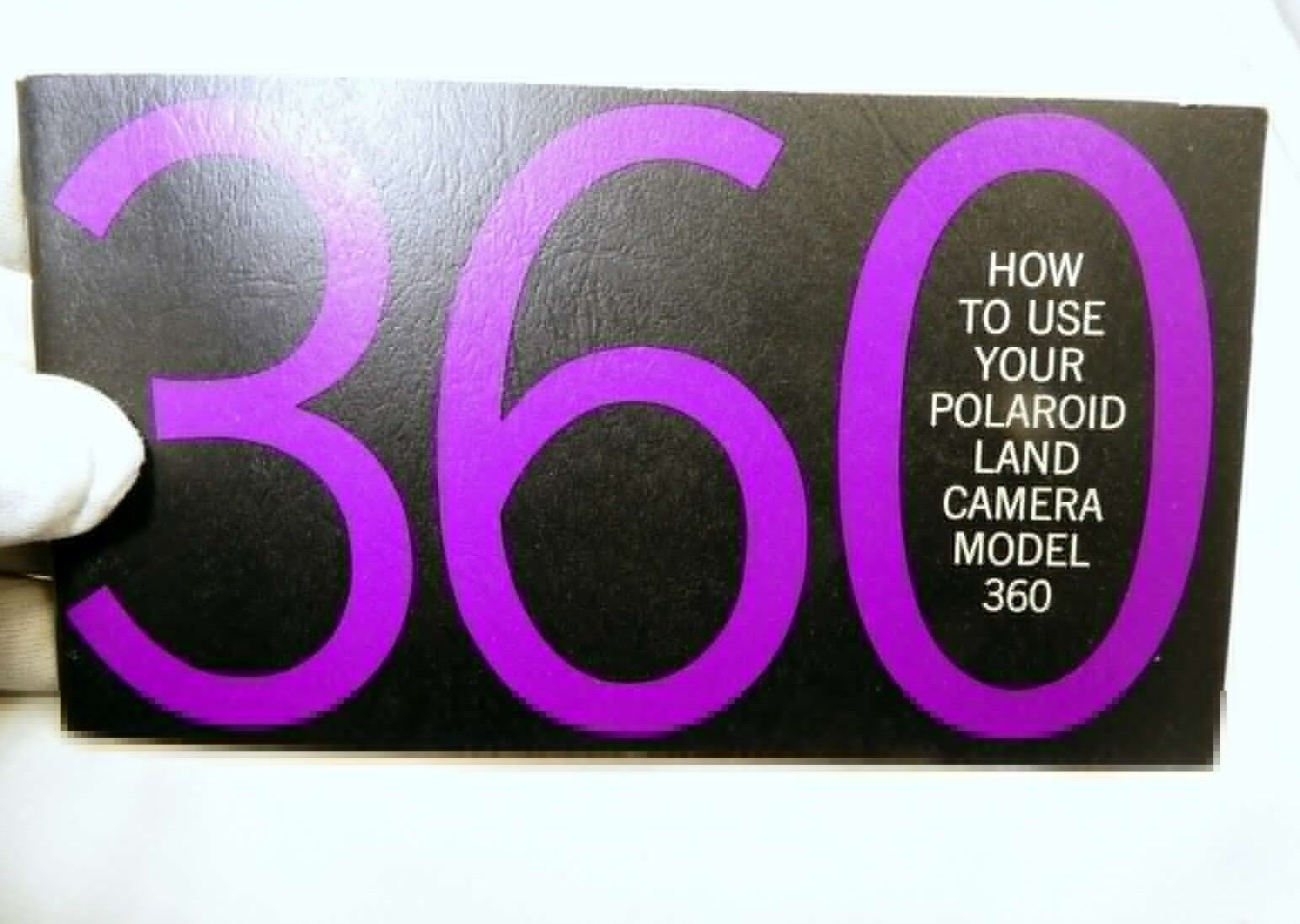 Polaroid 360 Land  Camera  instructions Guide Manual English