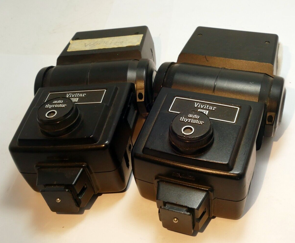 Not working, PARTS -  2X Vivitar 283  Thyristor Flash lot