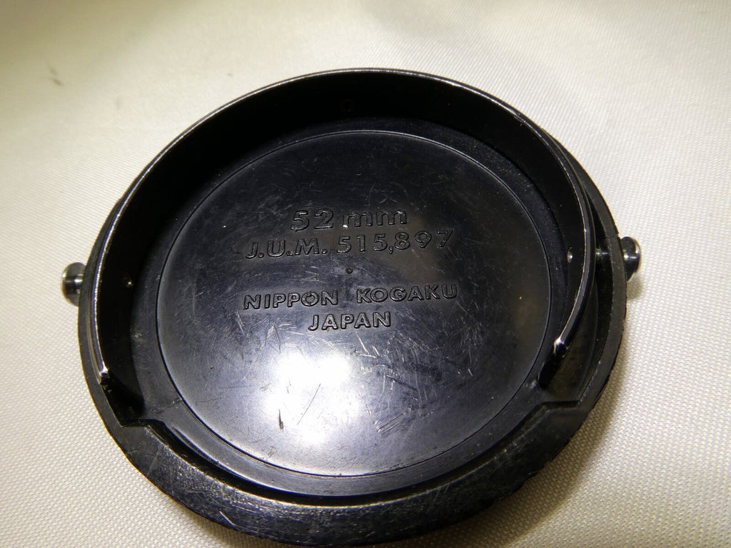 Nikon Lens Cap "Nikkor" 52mm JAPAN  all black            