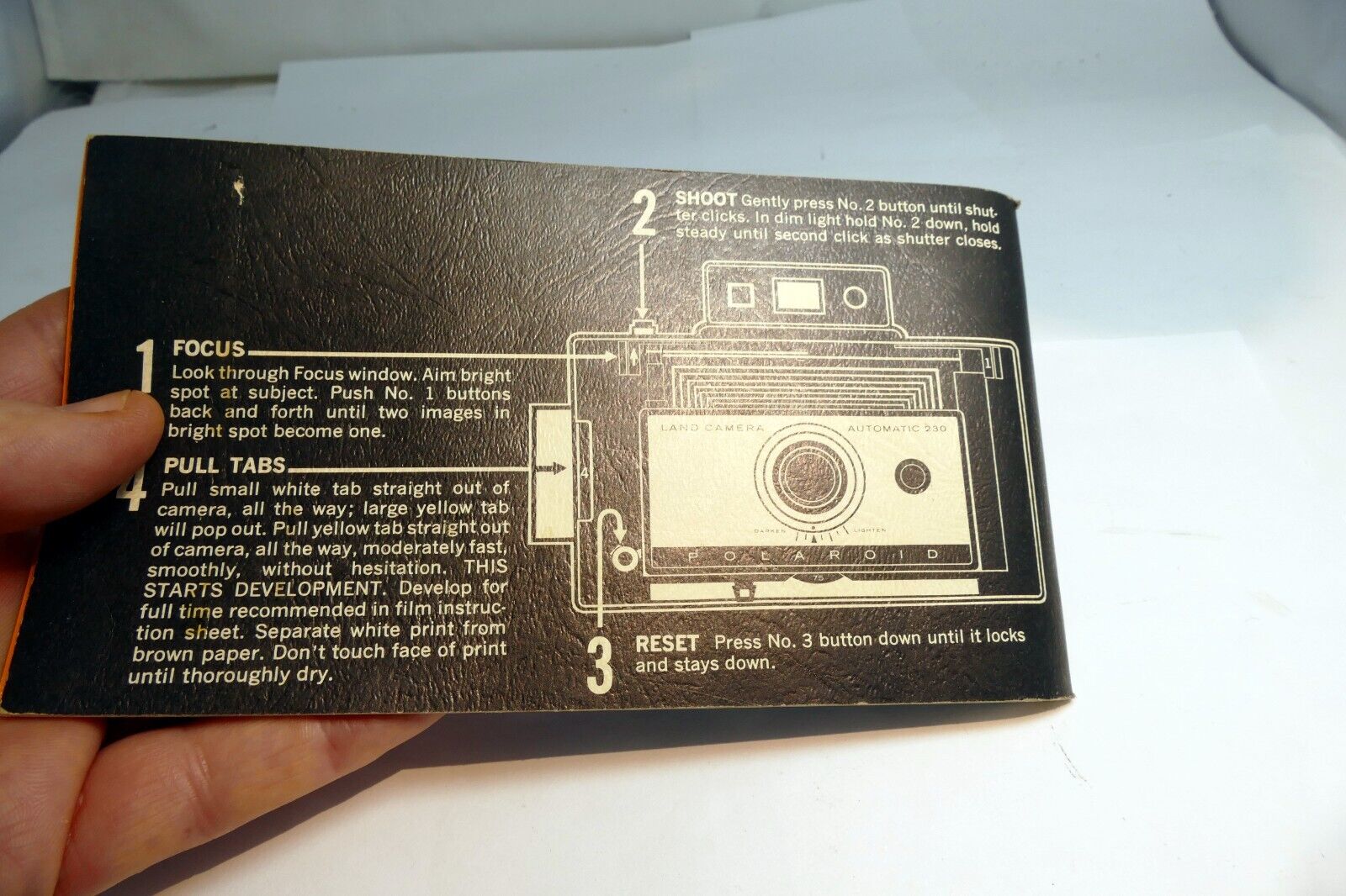 Polaroid 230 Automatic Land  Camera  instructions Guide Manual English
