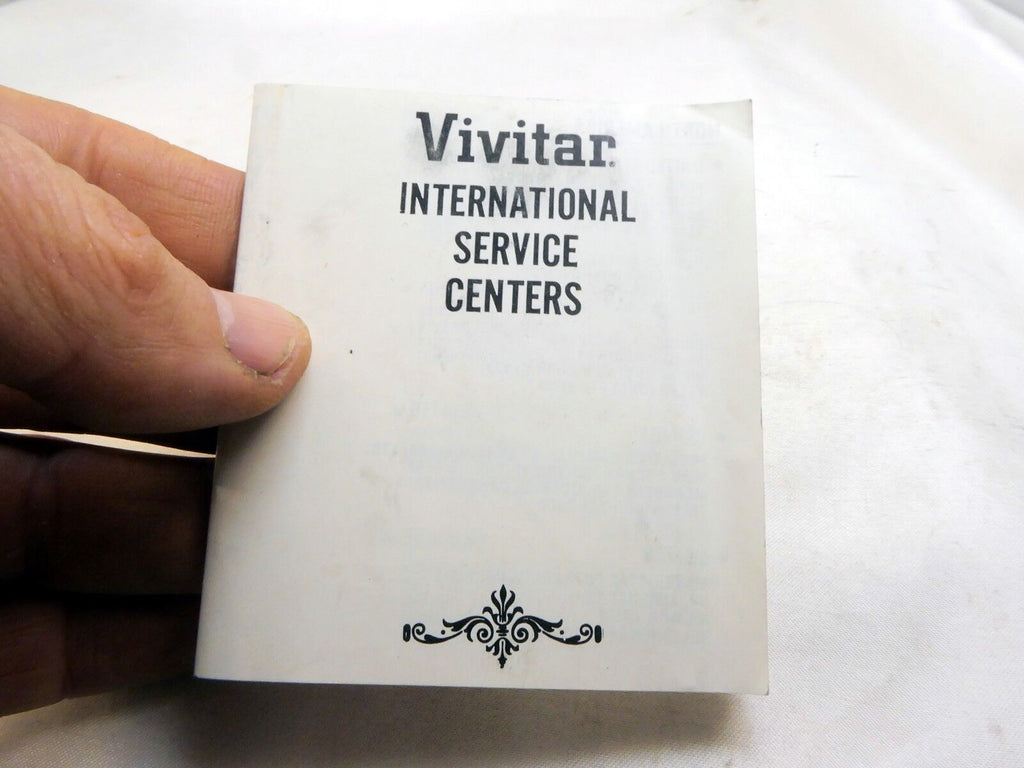 Vivitar  International Camera Repair Service Centers 1974 vintage