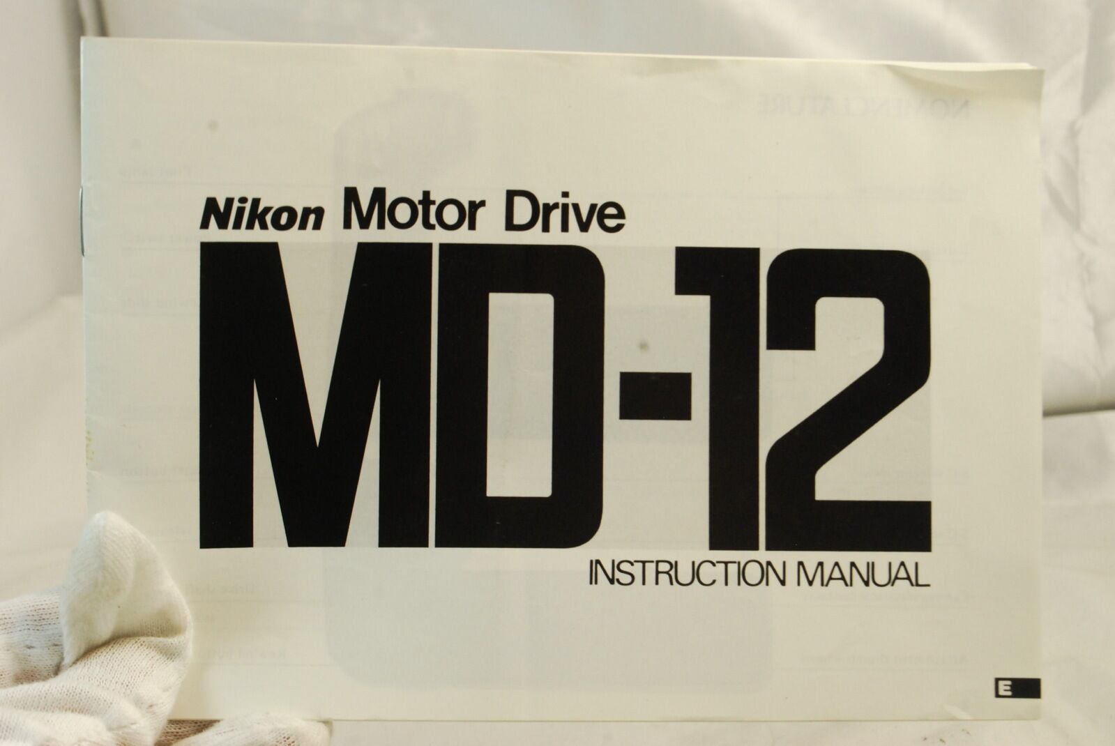 Nikon Motor Drive MD-12 Instruction Manual Guide Winder battery grip