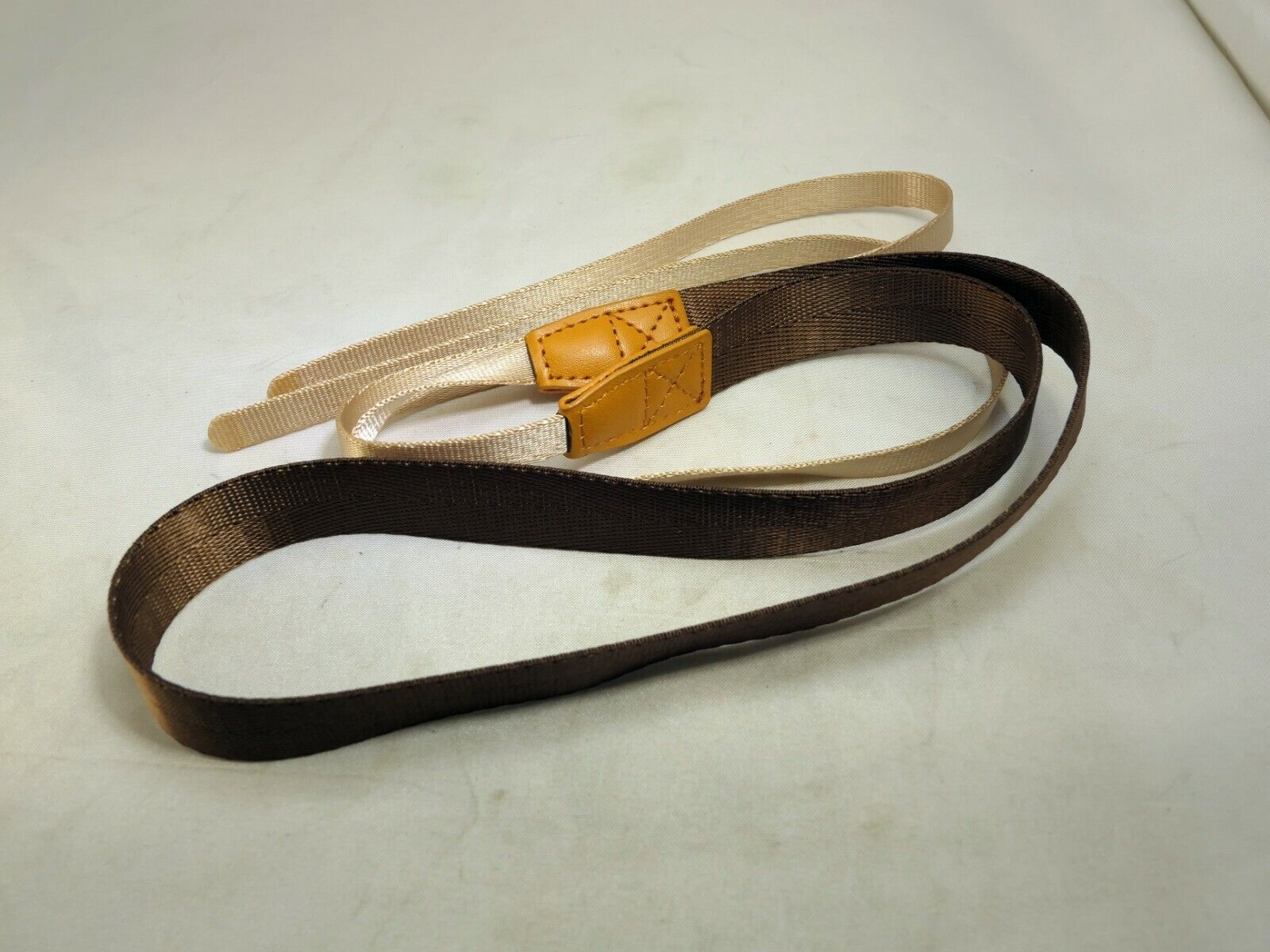 Nylon Shoulder Strap 2cm wide Neck camera  Coper color  (missing buckles)