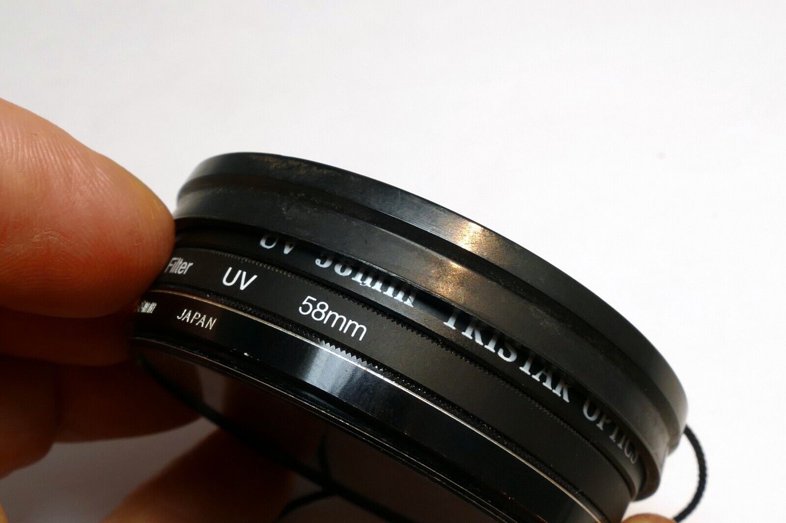 Vivitar  58mm rim Lens Front Cap slip on type with keeper string