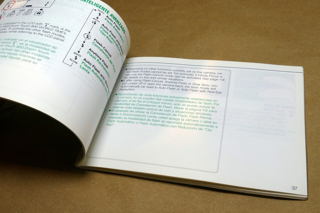 Nikon Zoom Touch 800 35mm Photo Guide camera instruction