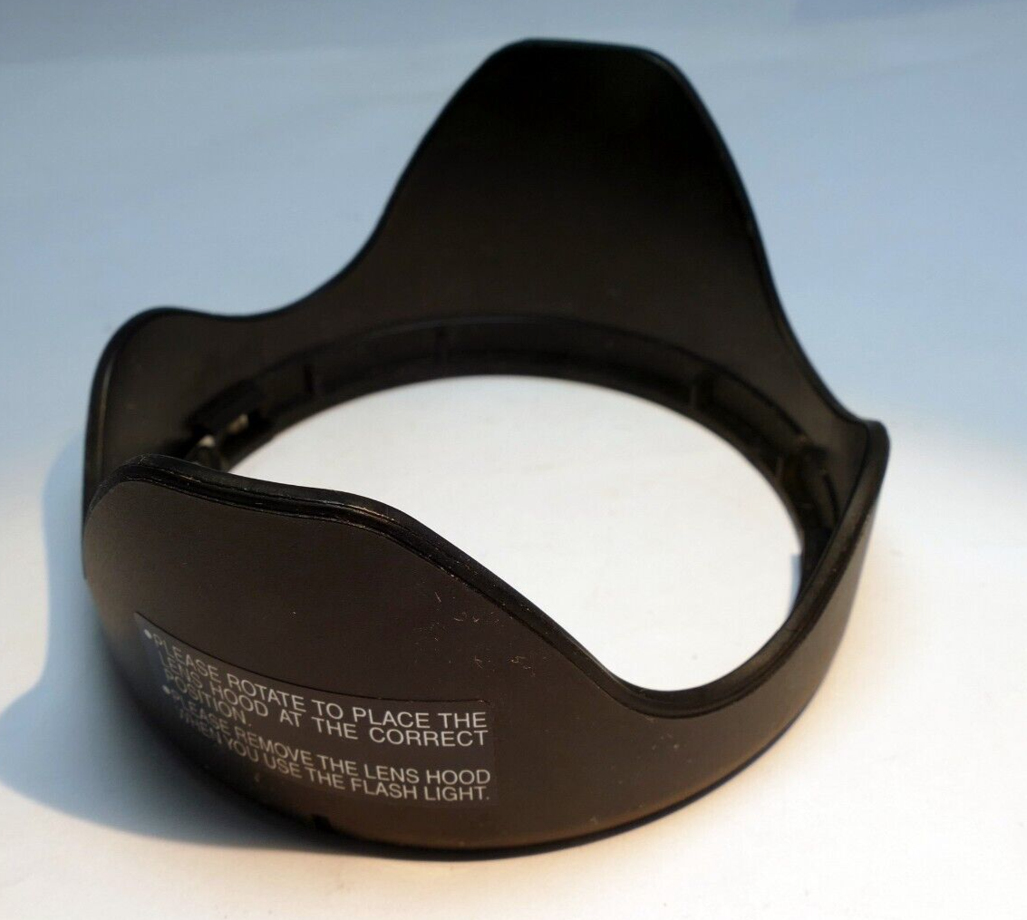76mm  Lens Hood Shade  plastic threaded for Olympus Panasonic slip on type