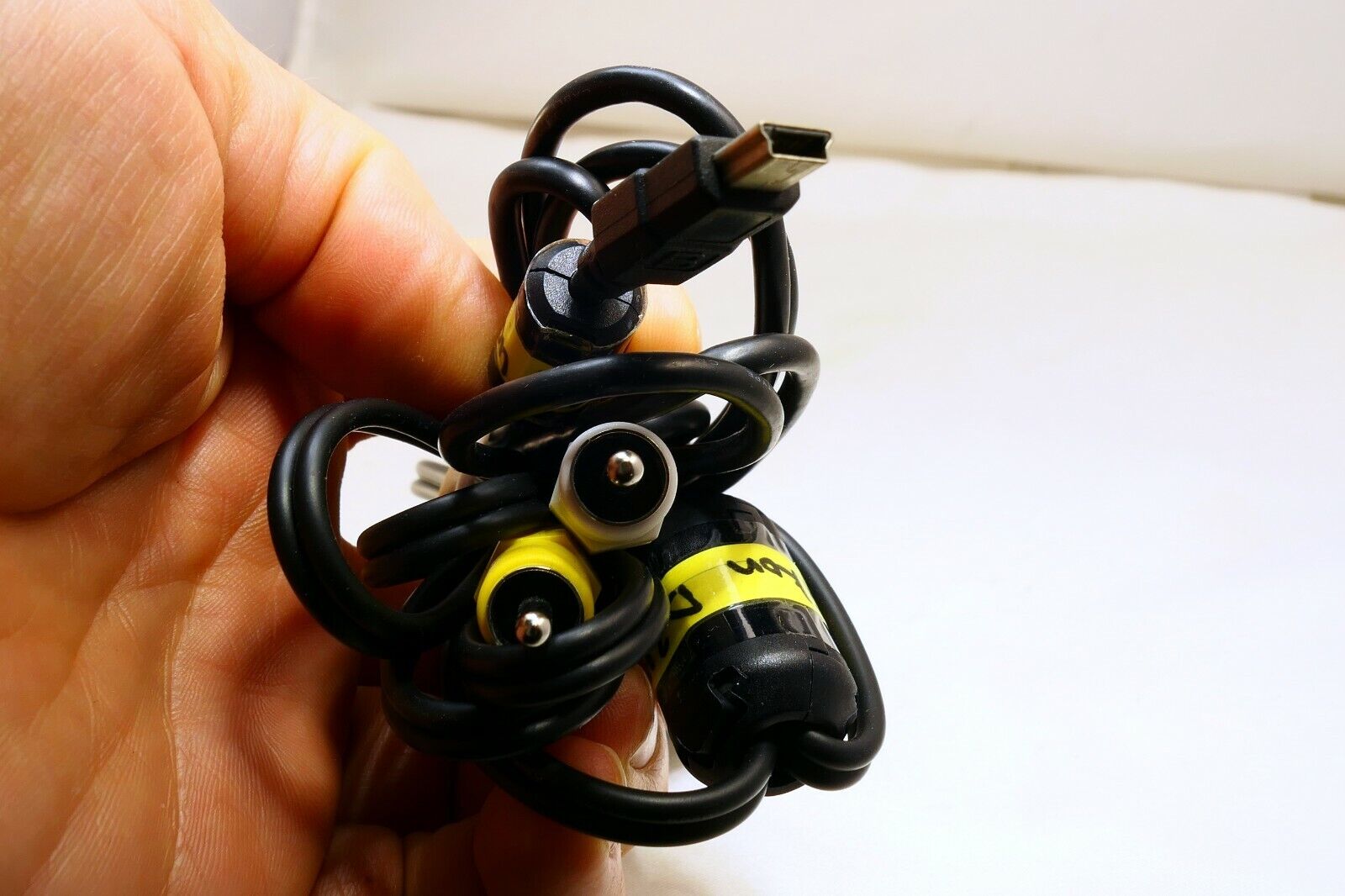 Nikon Audio RCA cable to 3.5mm for camera and USB cable