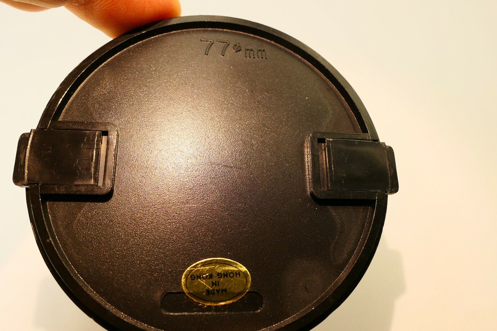 77mm Lens Front Cap snap on type plastic vintage