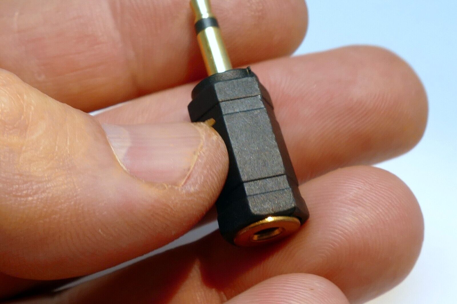 3.5mm  Female to 3.5mm  Male Audio  Cable  adapter plug Mono