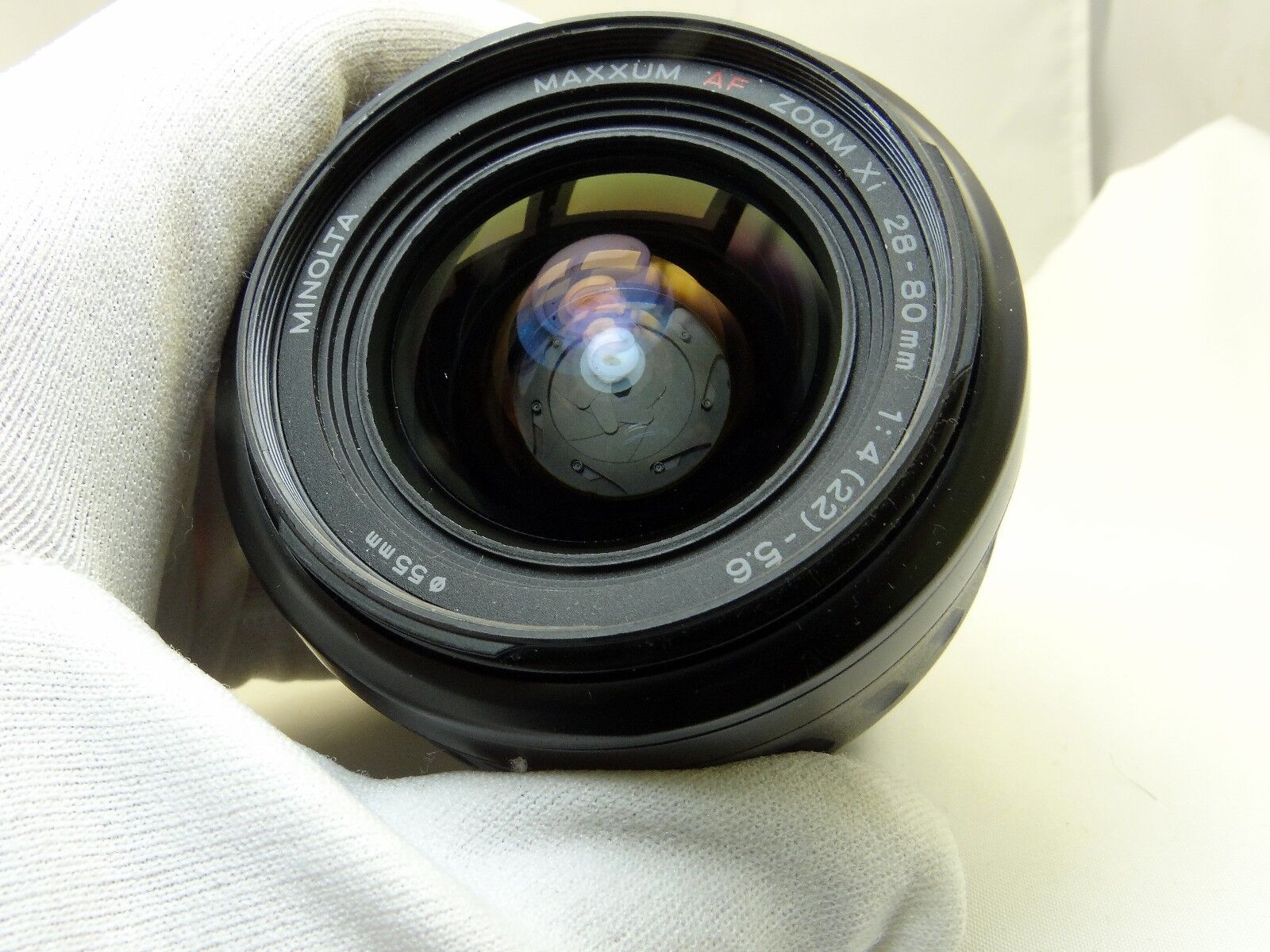 Konica Minolta AF XI 28-80mm f4-5.6 Lens (aperture blades stuck w/ oil) -  Parts