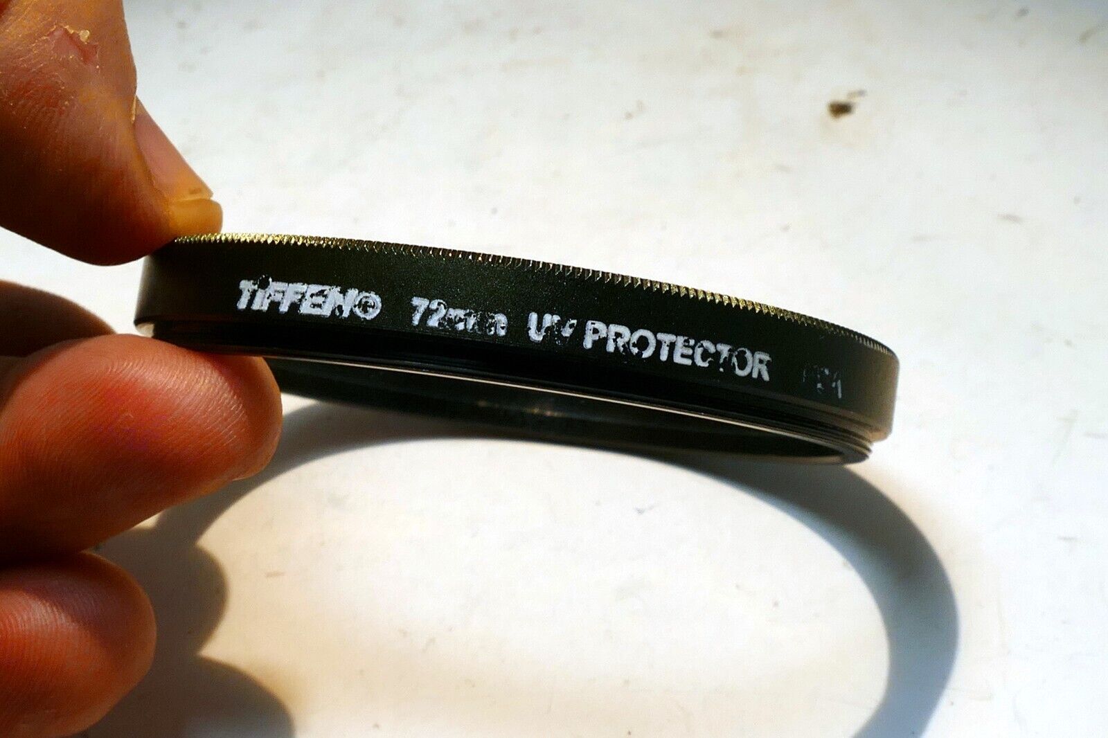 Tiffen 72mm Filter  UV  Protector  made in USA with green teal rim