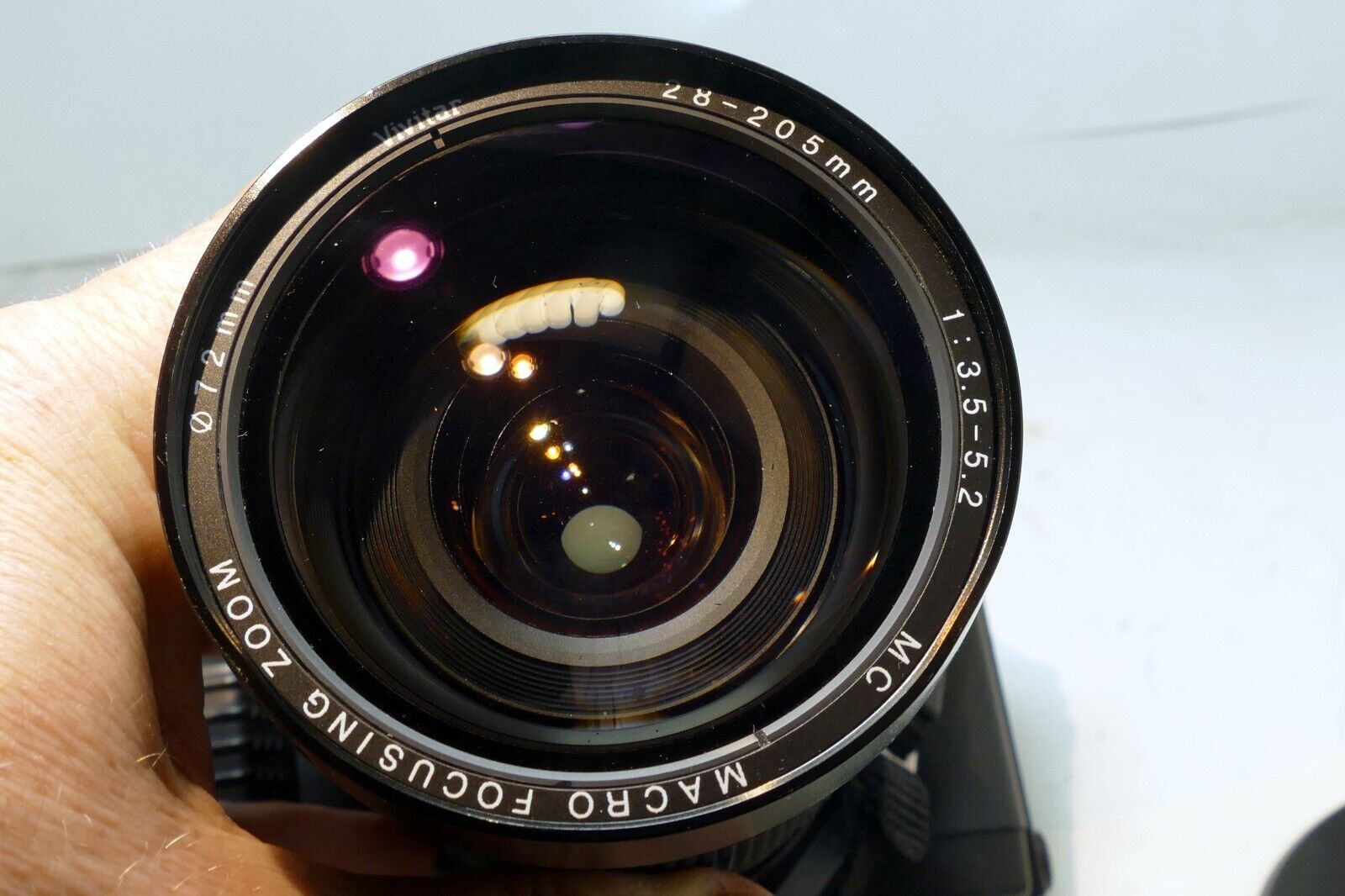 Canon T50 35mm SLR Film Camera with FREE Vivitar 28-205mm FD lens - camera works
