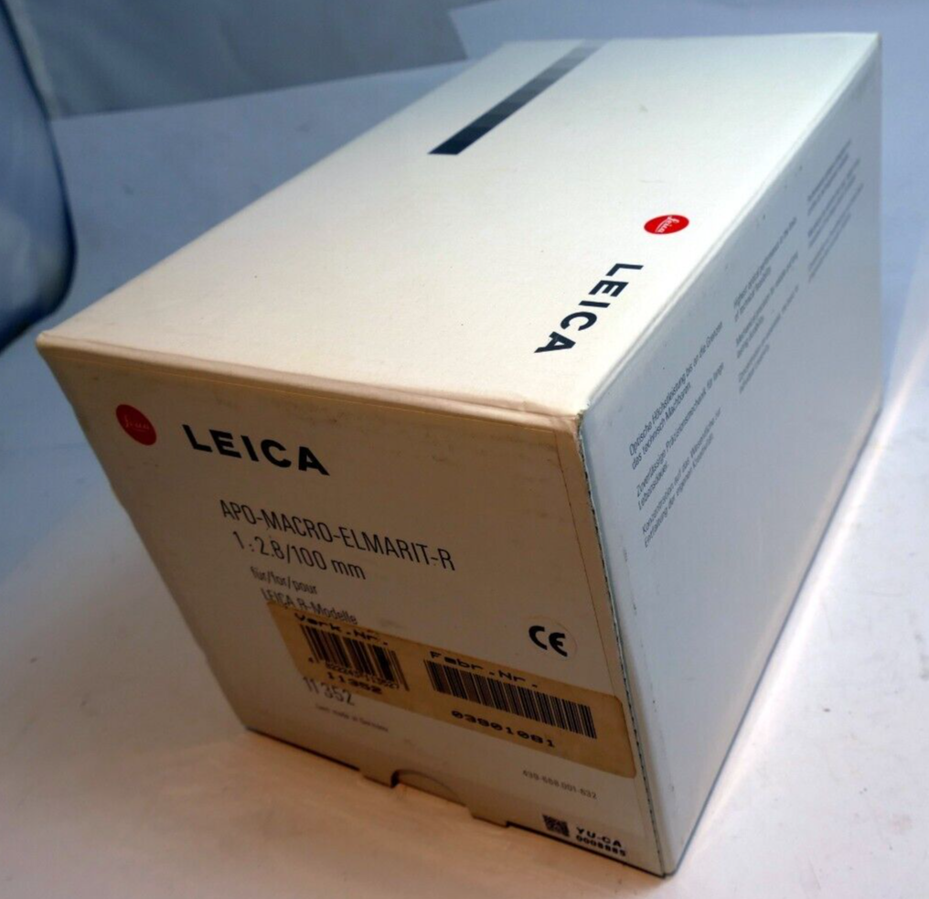 Empty Box for Leica APO Macro Elmarit-R 100mm f2.8 1:2.8 Lens 11352