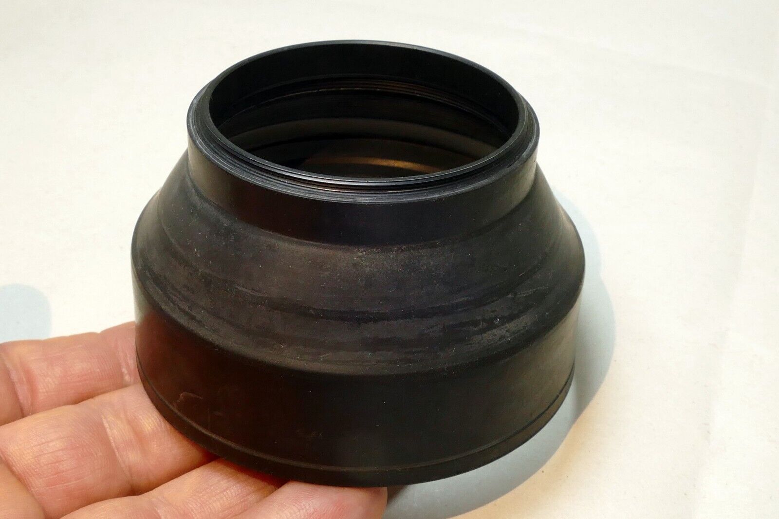 58mm Rubber collapsible Lens Hood Shade 3-way wide - telephoto