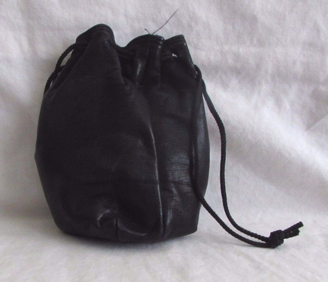 4X3X3" Lens Soft Pouch  Case/Storage Bag: H10753 Black Bag Drawstring
