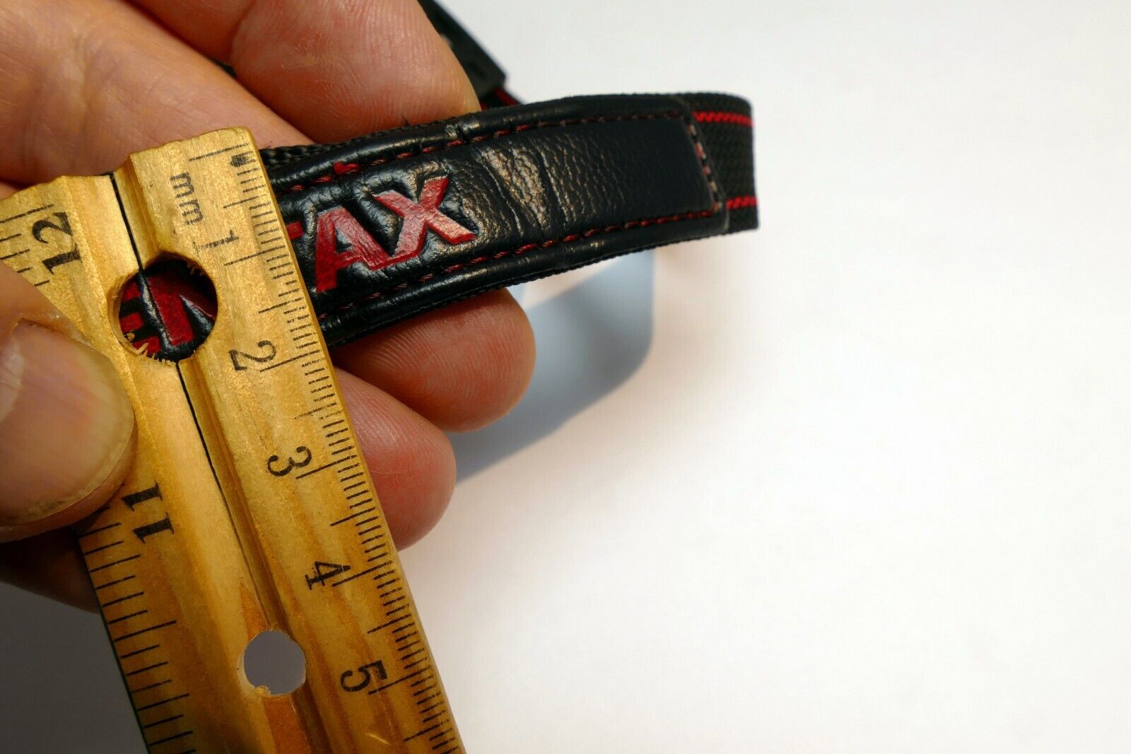 Pentax Asahi Black / Red Wrist Camera Strap   Genuine OEM vintage
