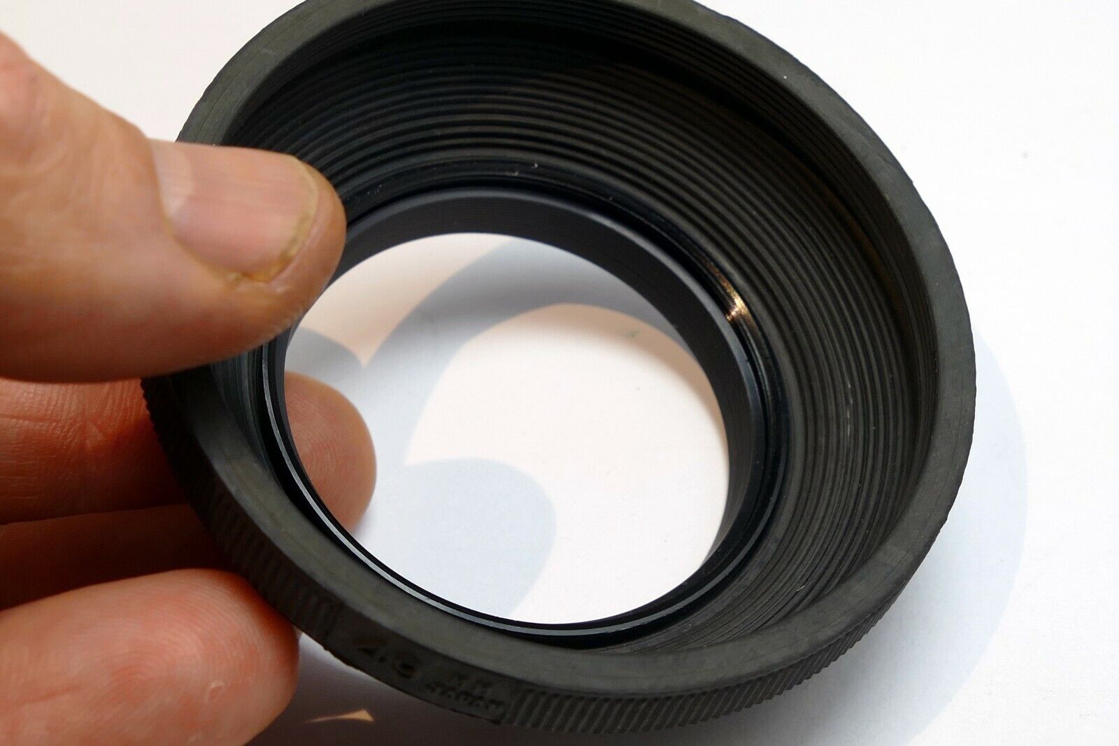49mm Rubber Collapsible Lens Hood Shade screw in for 50mm f1.7 f1.8 normal