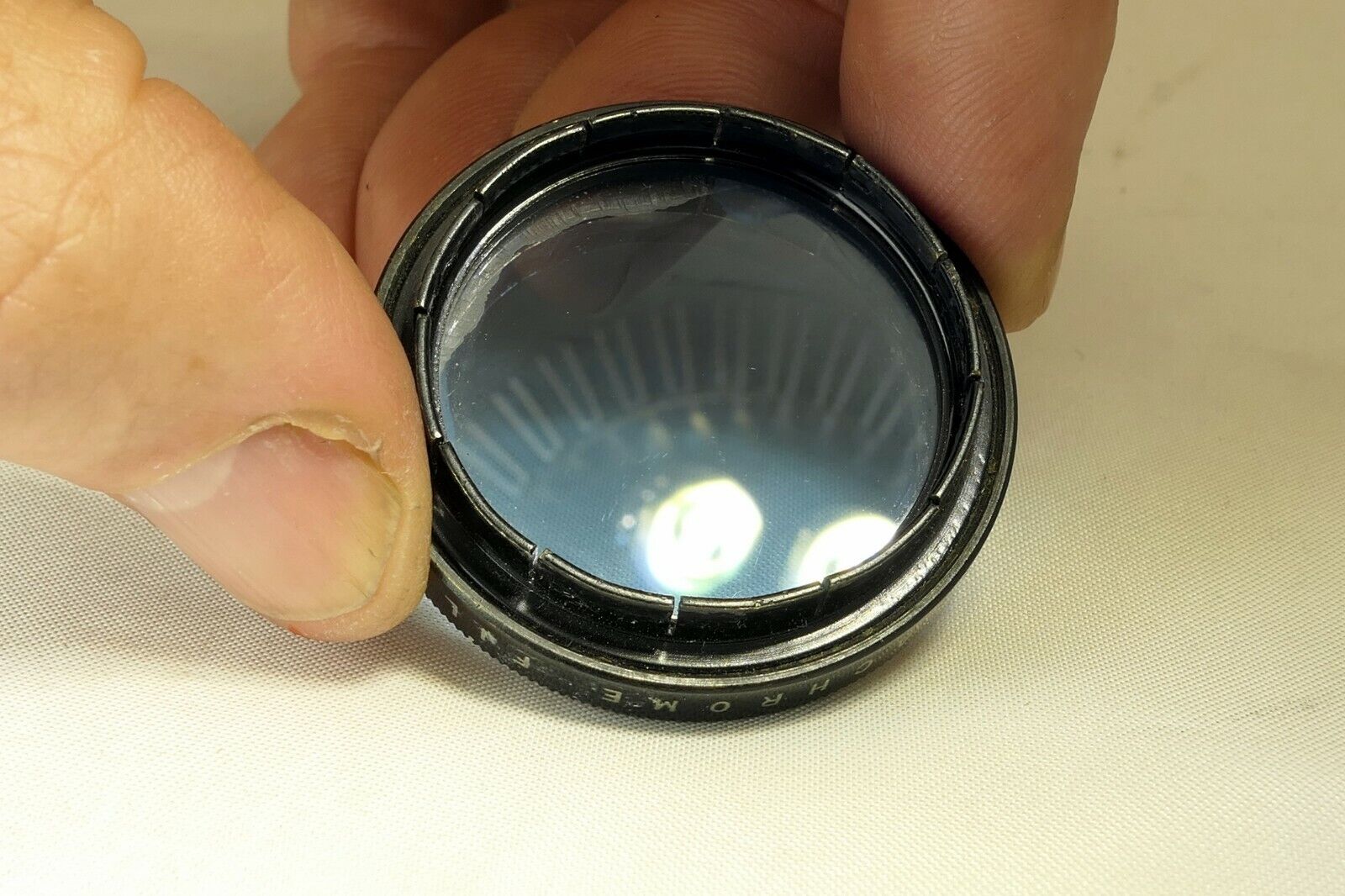 Kodak No 5 A Kodachrome Filter for Photo Flood  slip on type 34mm OD Light Blue
