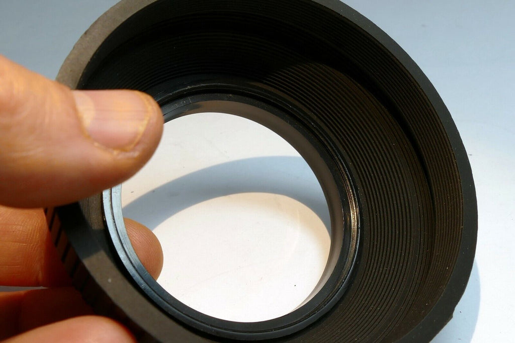 62mm Rubber Lens Hood Shade threaded screw in telephoto