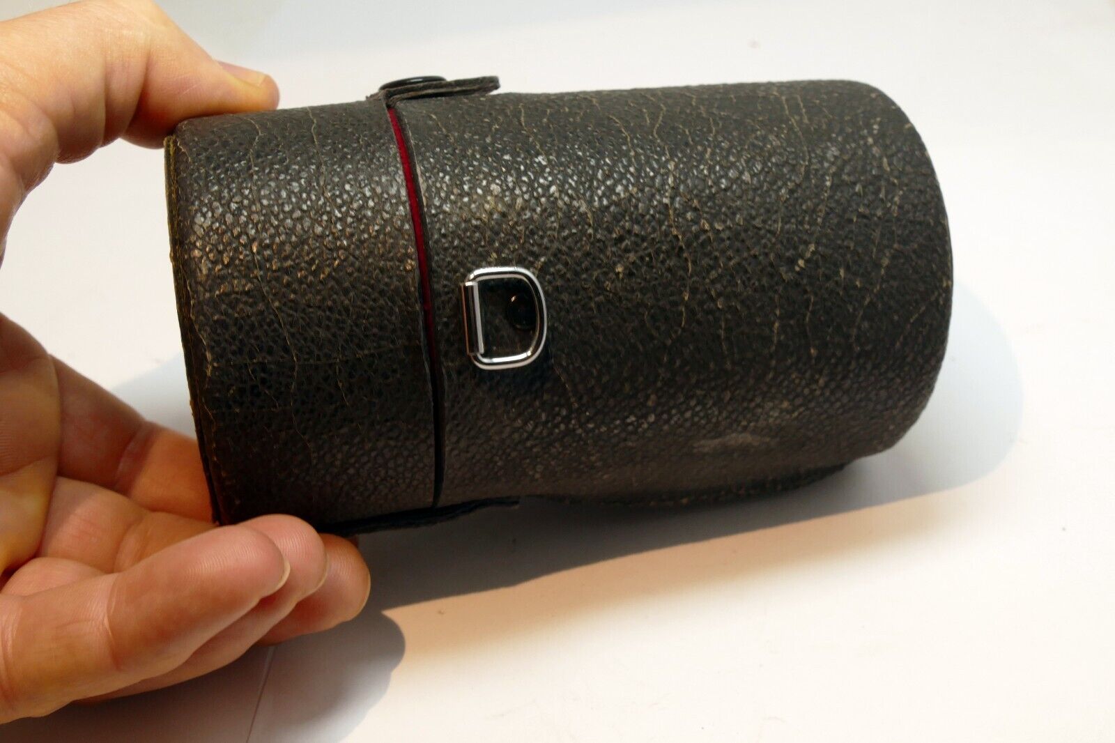 Pentax Takumar SMC hard Lens Case for  135mm f3.5 Silver M42 - vintage