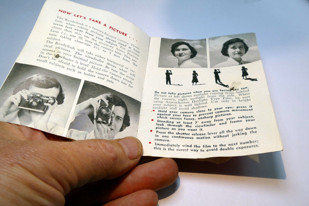 Ansco Ready Flash 620 camera Manual Instruction Guide EN