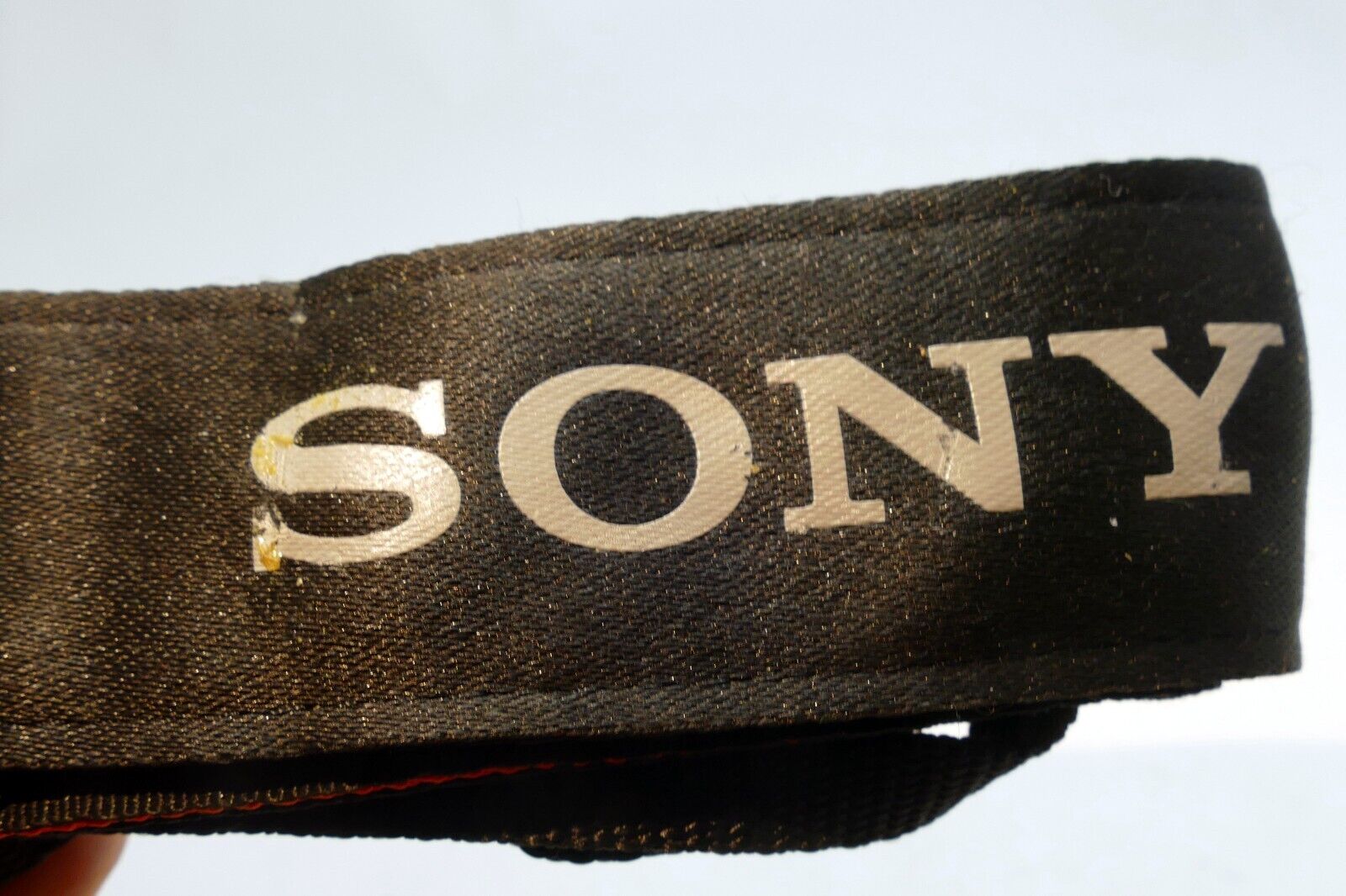 Sony α Alpha Shoulder Camera  Strap Orange Rim canvas α5000 α6000 -  Genuine OEM