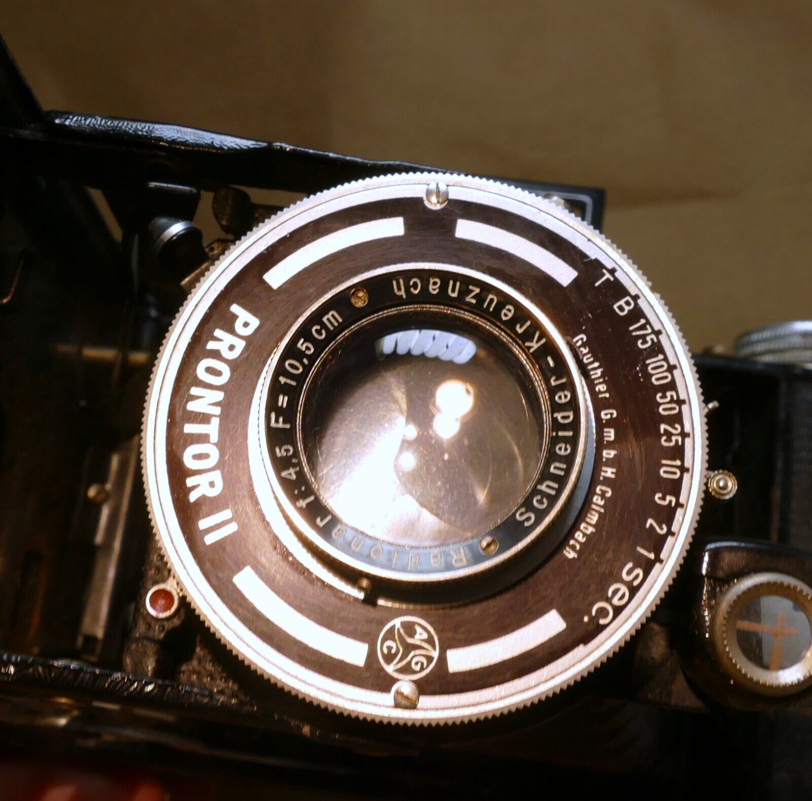 Schneider Kreuznach Radionar 10.5cm F4.5 Folding Camera 120 6X9 - tested works