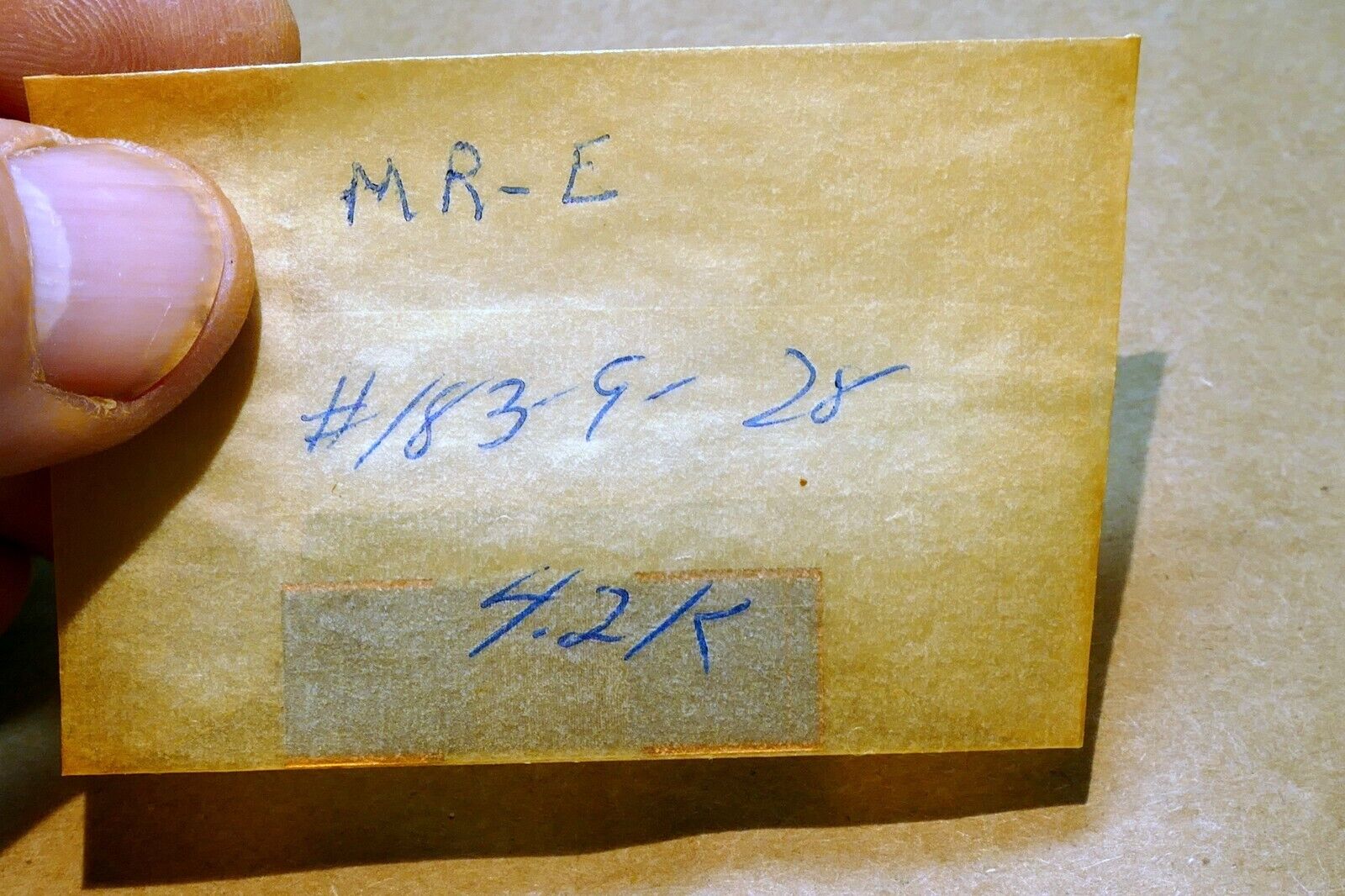 MR-E # 183-9-28 4.2K for  resonance microscope