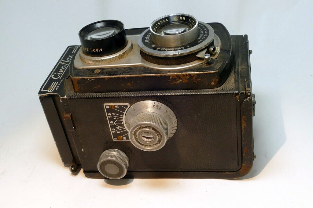 Graflex Ciro Flex TLR Camera Wollensak 85mm F3.5 Lens Alpax Shutter Rochester US