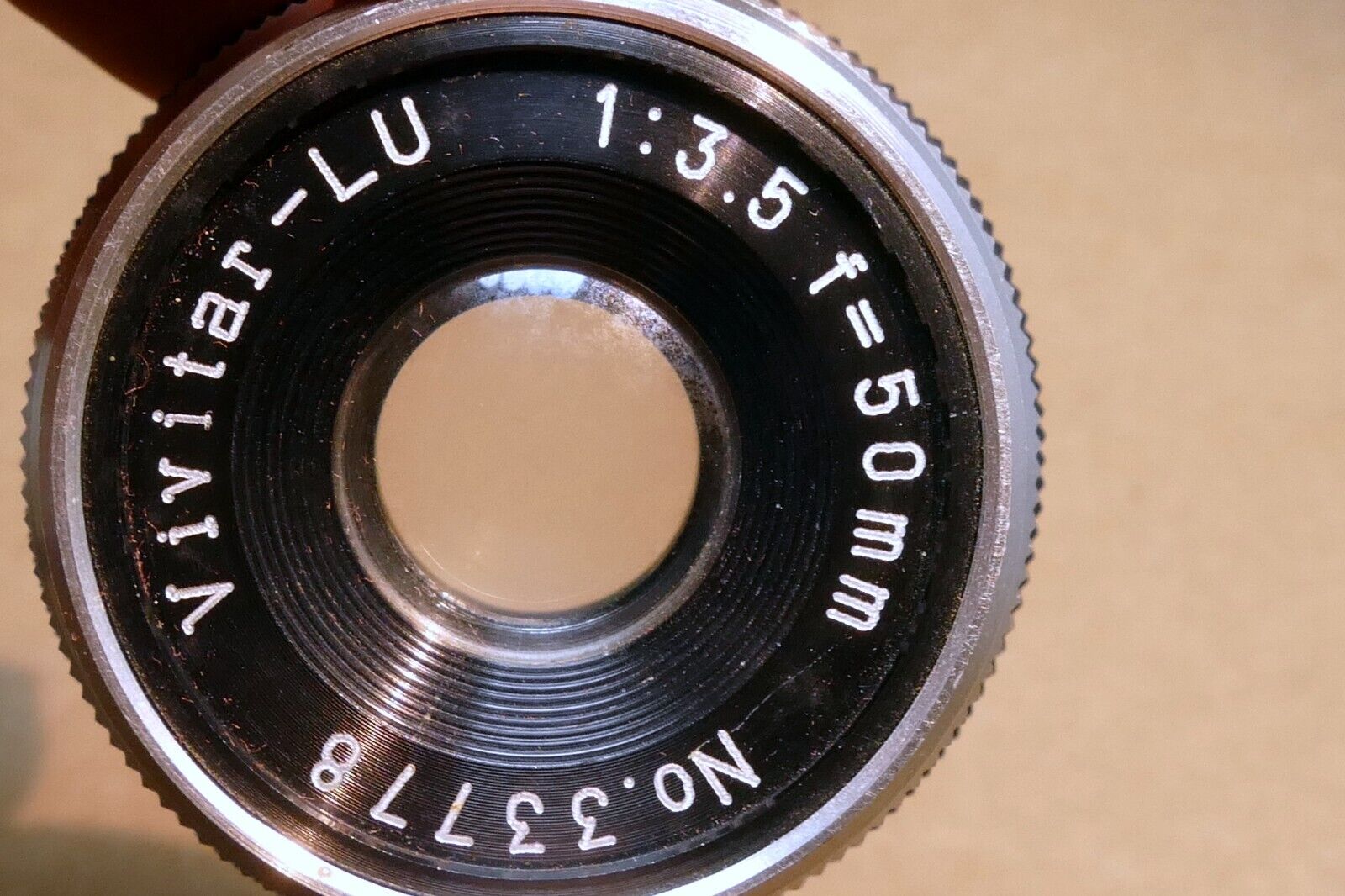 Vivitar LU 50mm f3.5 enlarger lens  ( with fungus in the front element )