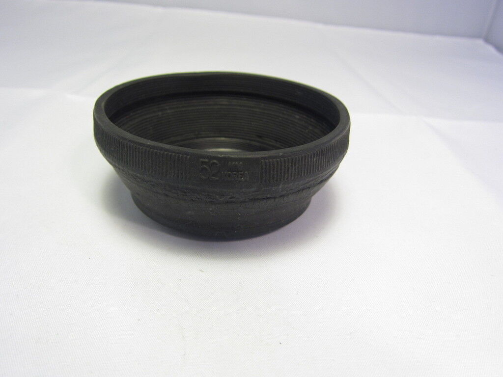 Rubber Lens Hood 52mm Made in Korea for 50mm f1.4 f2 lenses 6210057