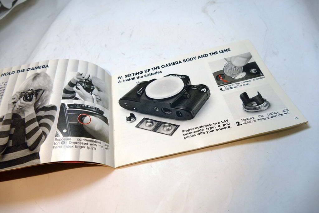 Nikon EM Camera Instructions manual guide English EN - vintage