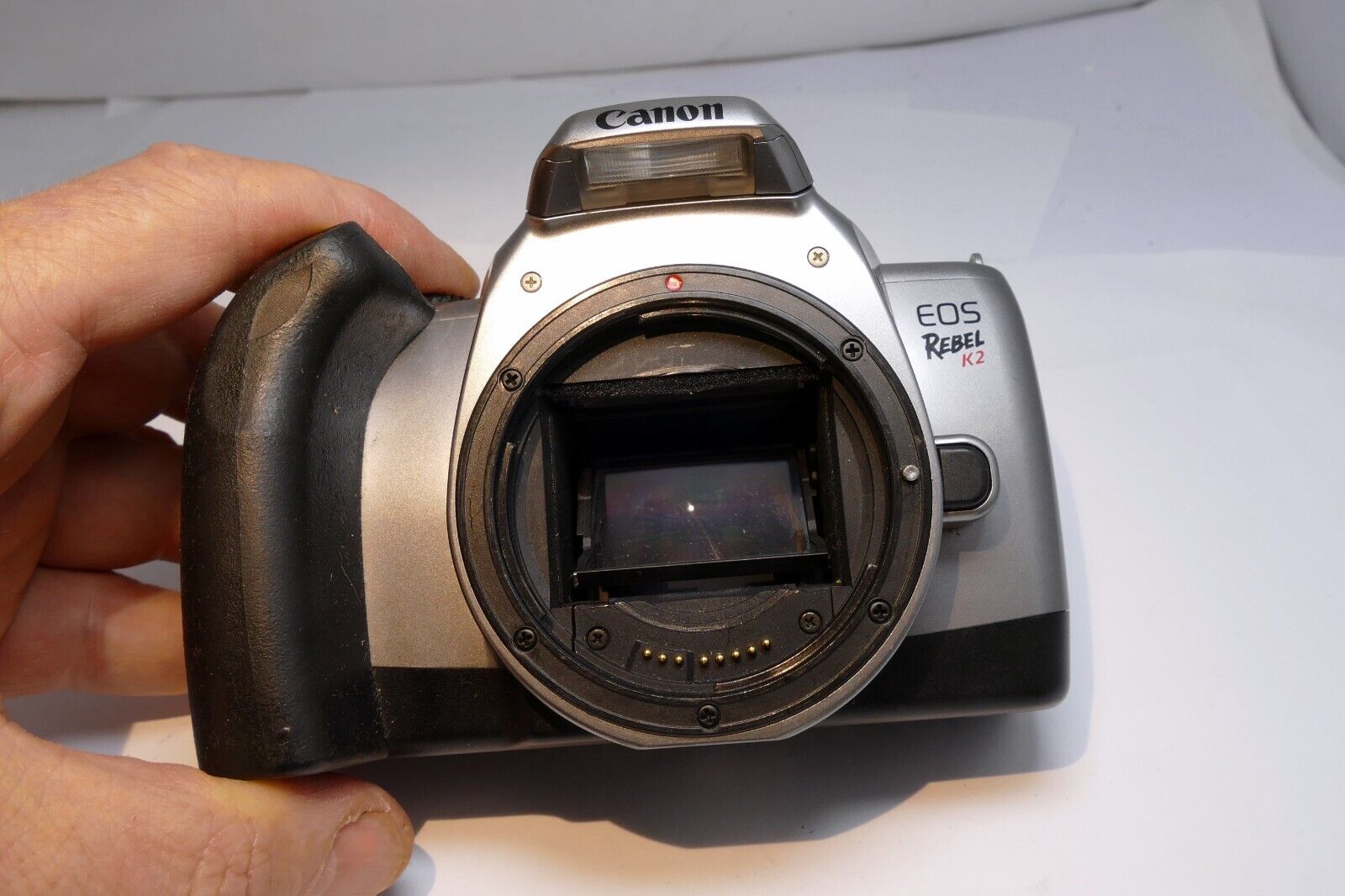 Canon EOS K2 REBEL 35mm SLR Camera - Silver (Body Only) - AS IS - untested