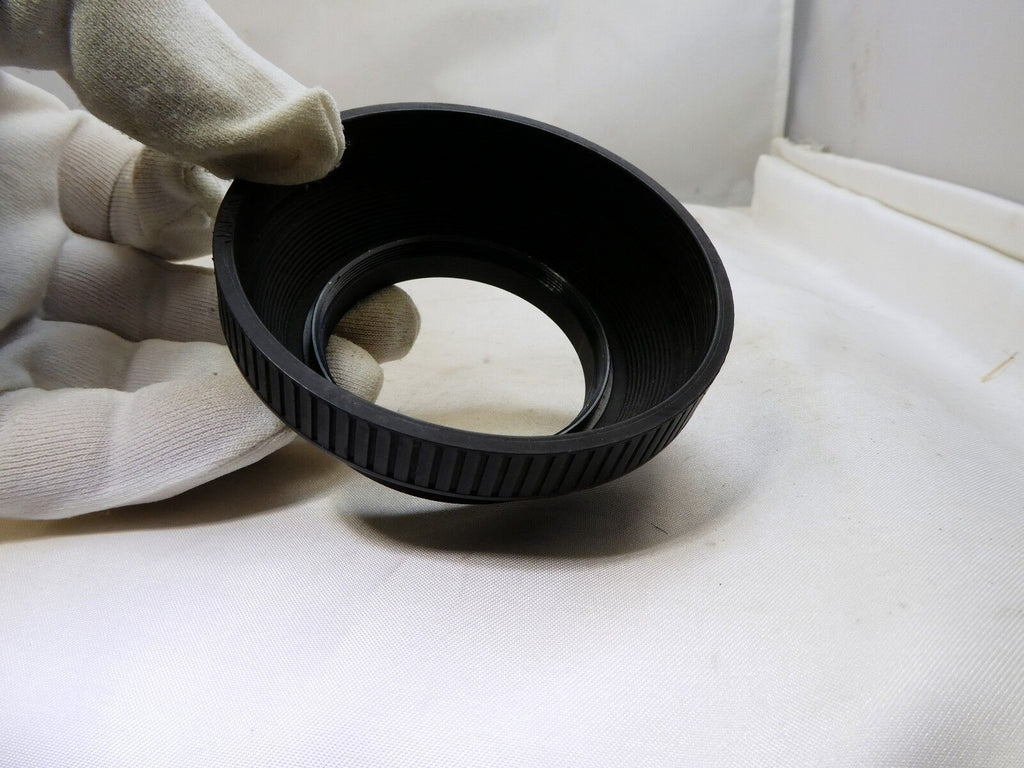 52mm Rubber Lens Hood with plastic rim  made in Japan with threads in the front