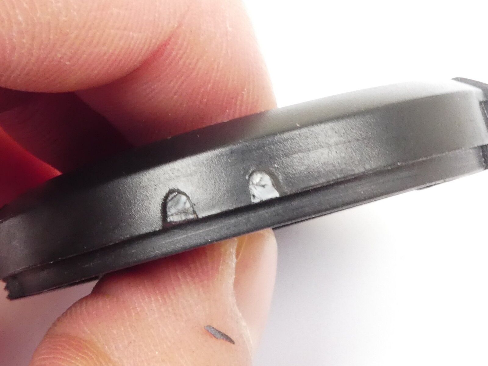 Used Hakuba 49mm Lens Front Cap Black snap-on type plastic