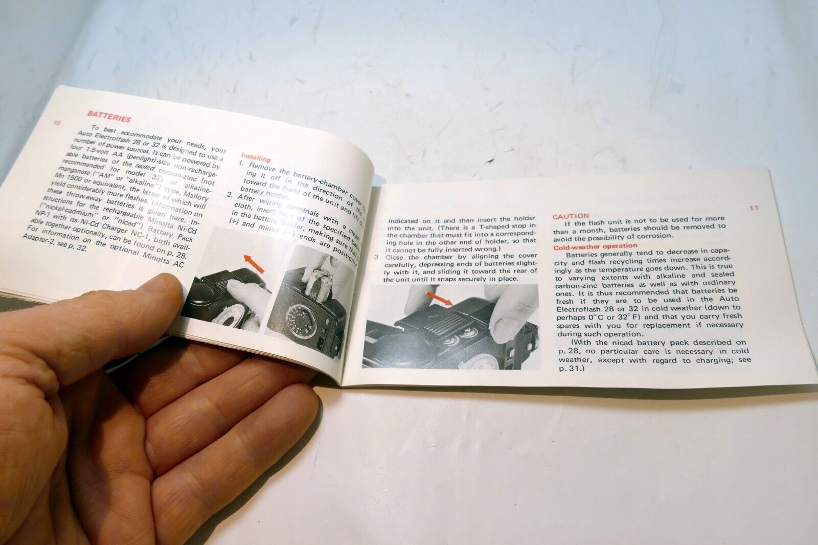 Minolta 28 32 Owner's Flash  Instructions  guide manual English EN