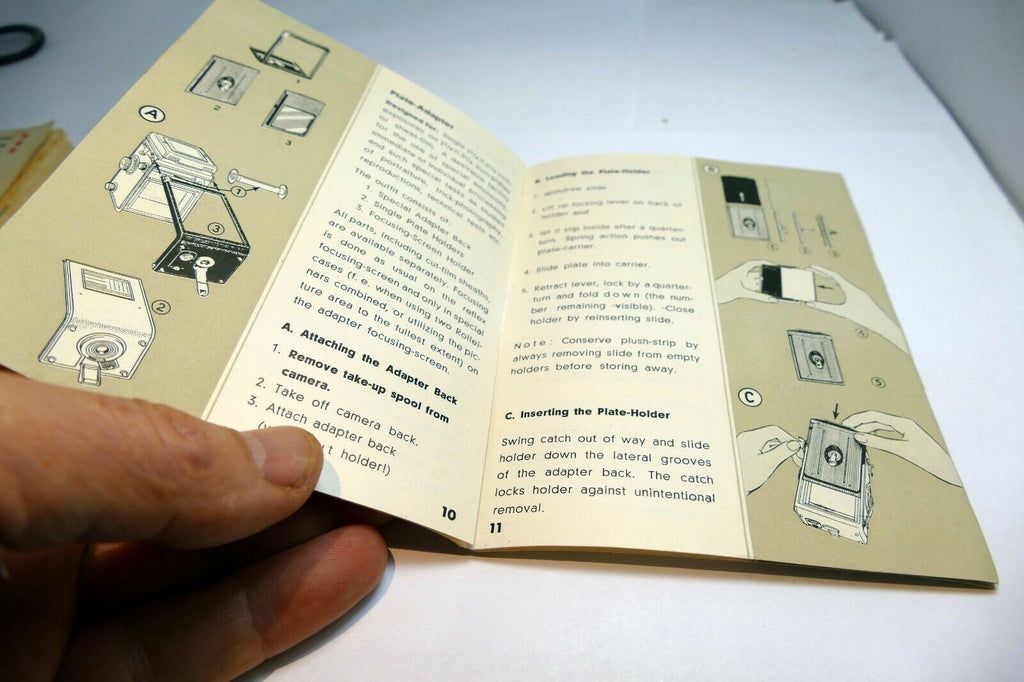 Rolleiflex Rolleicord TLR camera Practical accessories Guide Brochure English