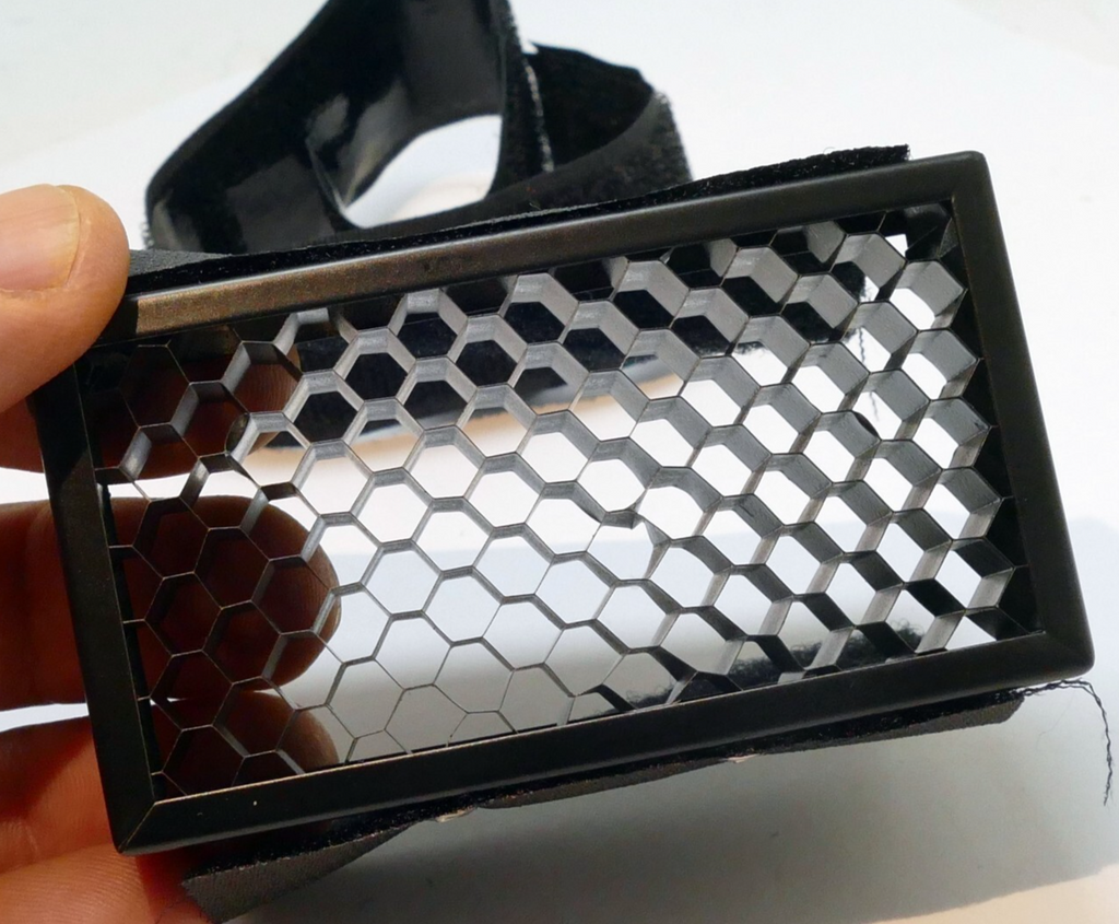 Hoop and loop adapter Honeycomb Grid Diffuser for Flash SB 430EX 600EX 700