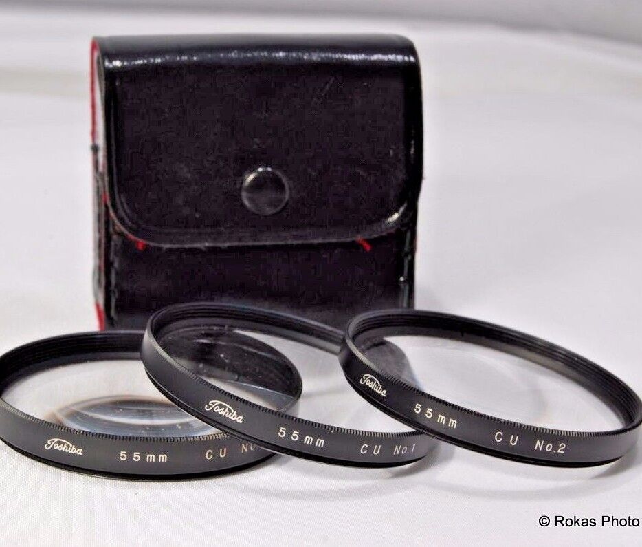 Toshiba 55mm +1, +2, +4  Filter  macro close-up lens set