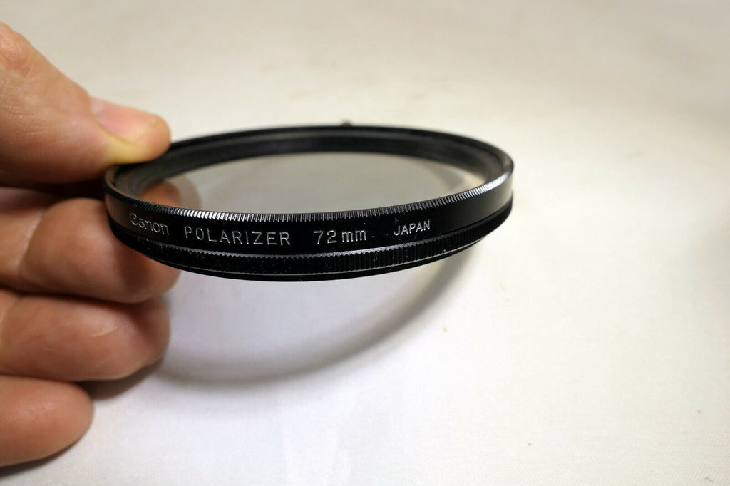 Canon 72mm Polarizer PL Linear  Japan damaged coating separation - genuine