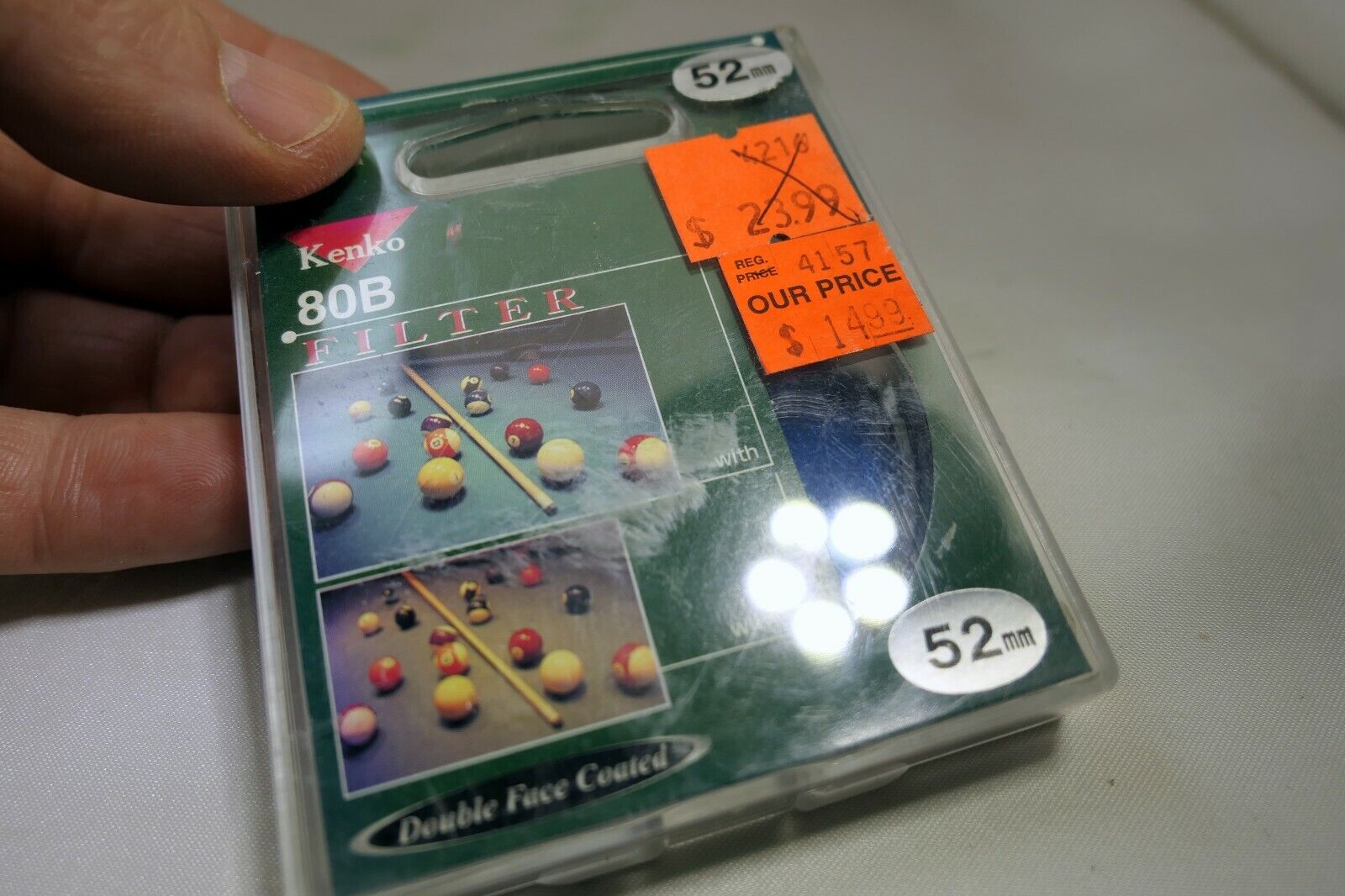 Kenko 52mm 80B Blue  Lens Filter screw in type boxed - Mint condition