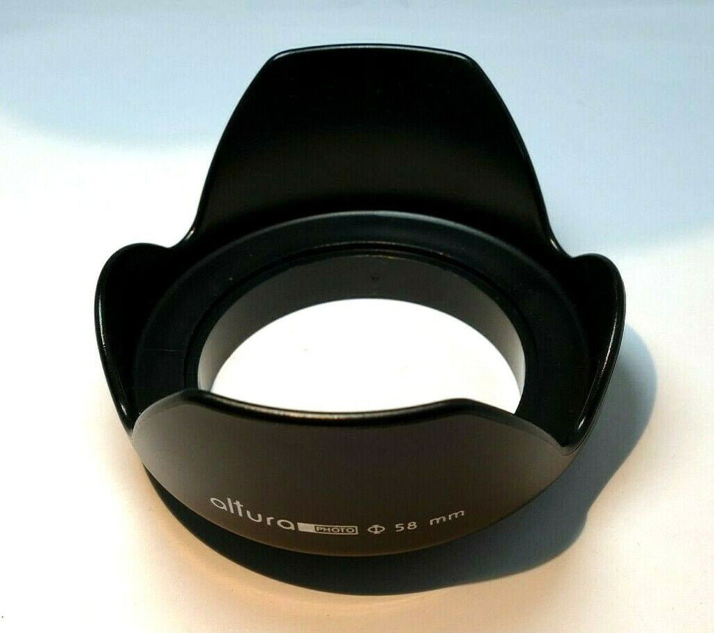 58mm Plastic Lens Hood Shade screw in  type