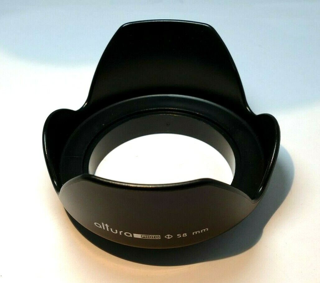 58mm Plastic Lens Hood Shade screw in  type
