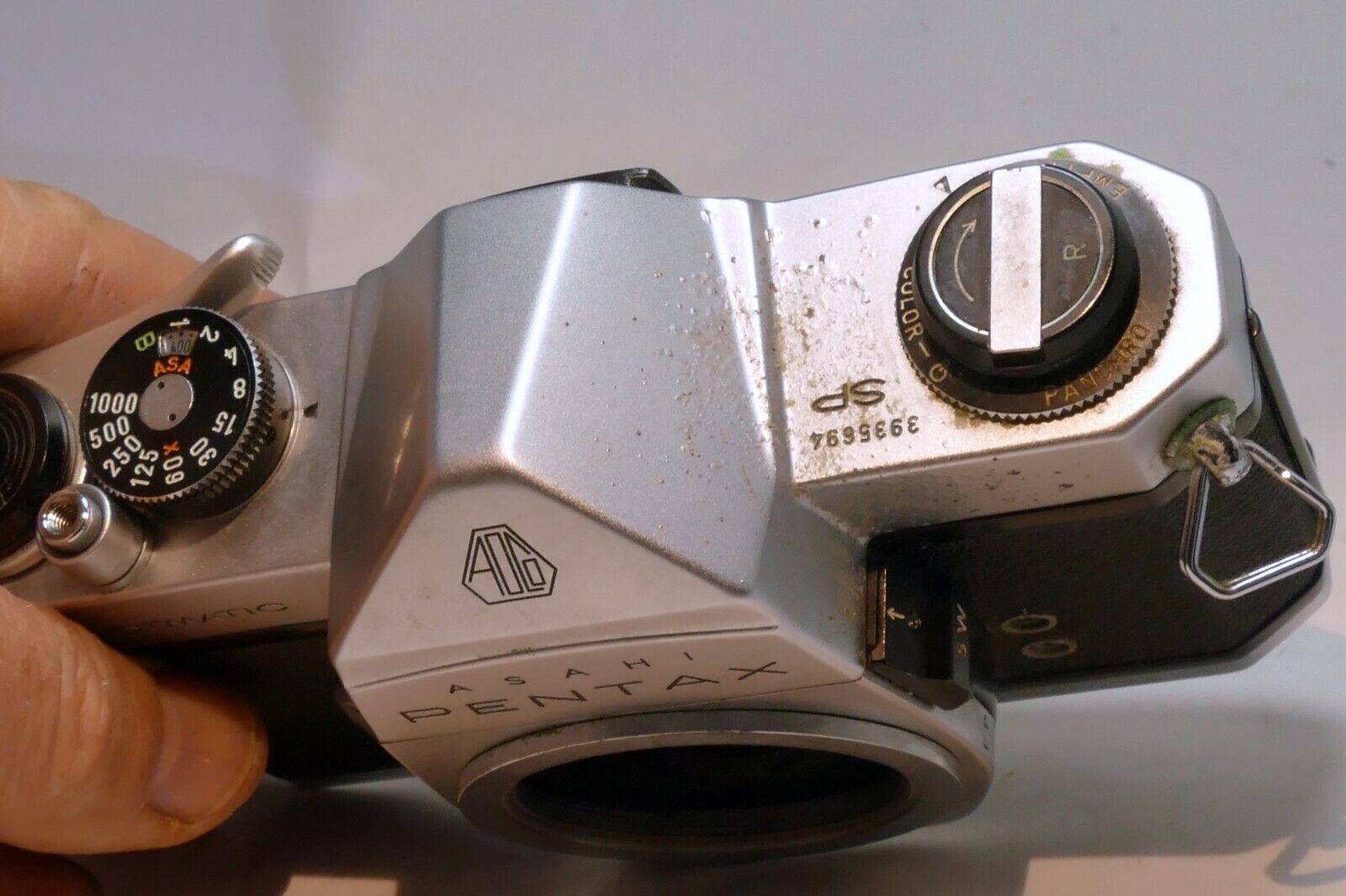 Pentax Spotmatic SP ASAHI Silver 35mm SLR Vintage Film Camera