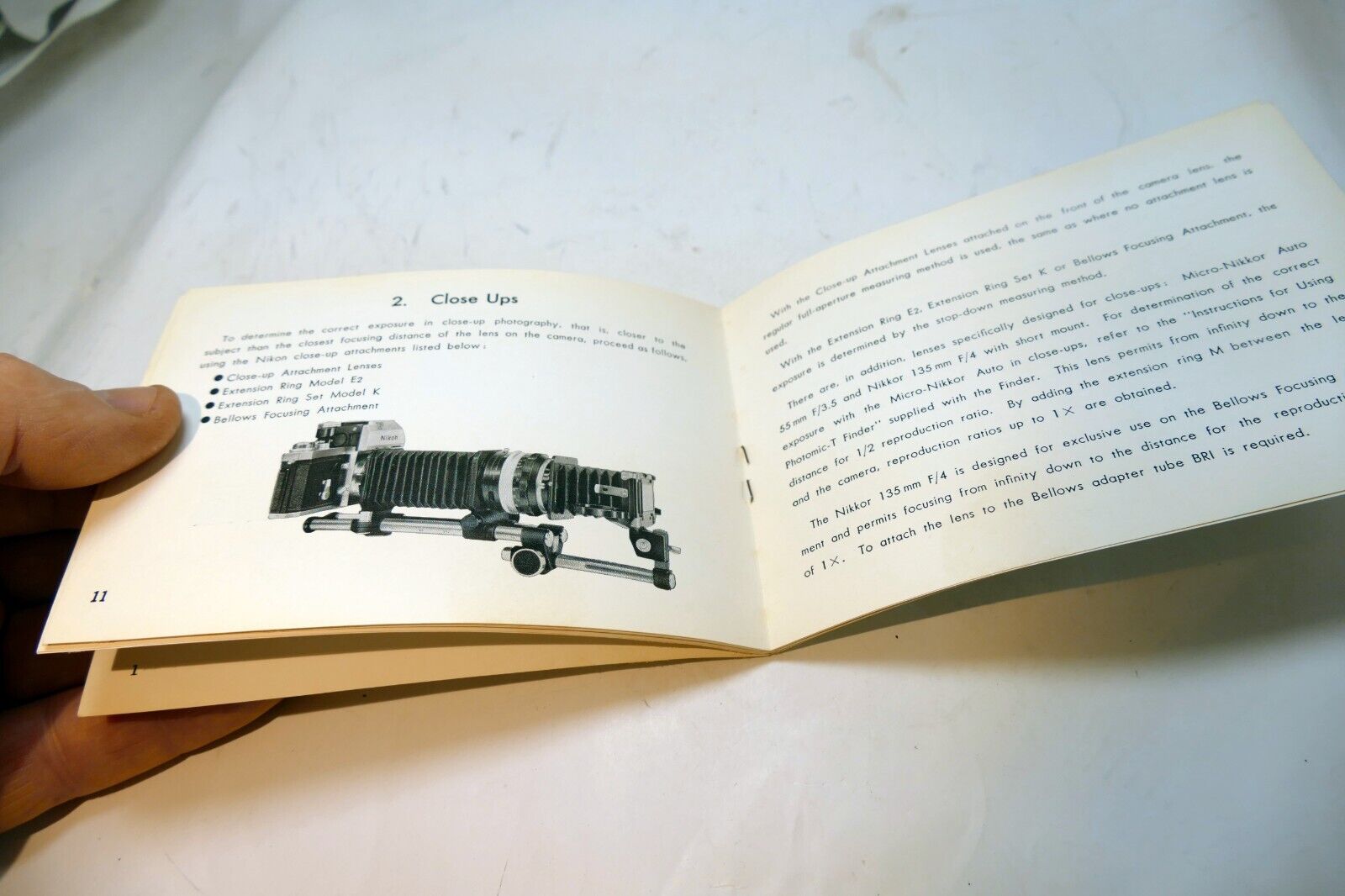 Nikon F Photomic-T FINDER Supplement to Instructions manual English EN - vintage